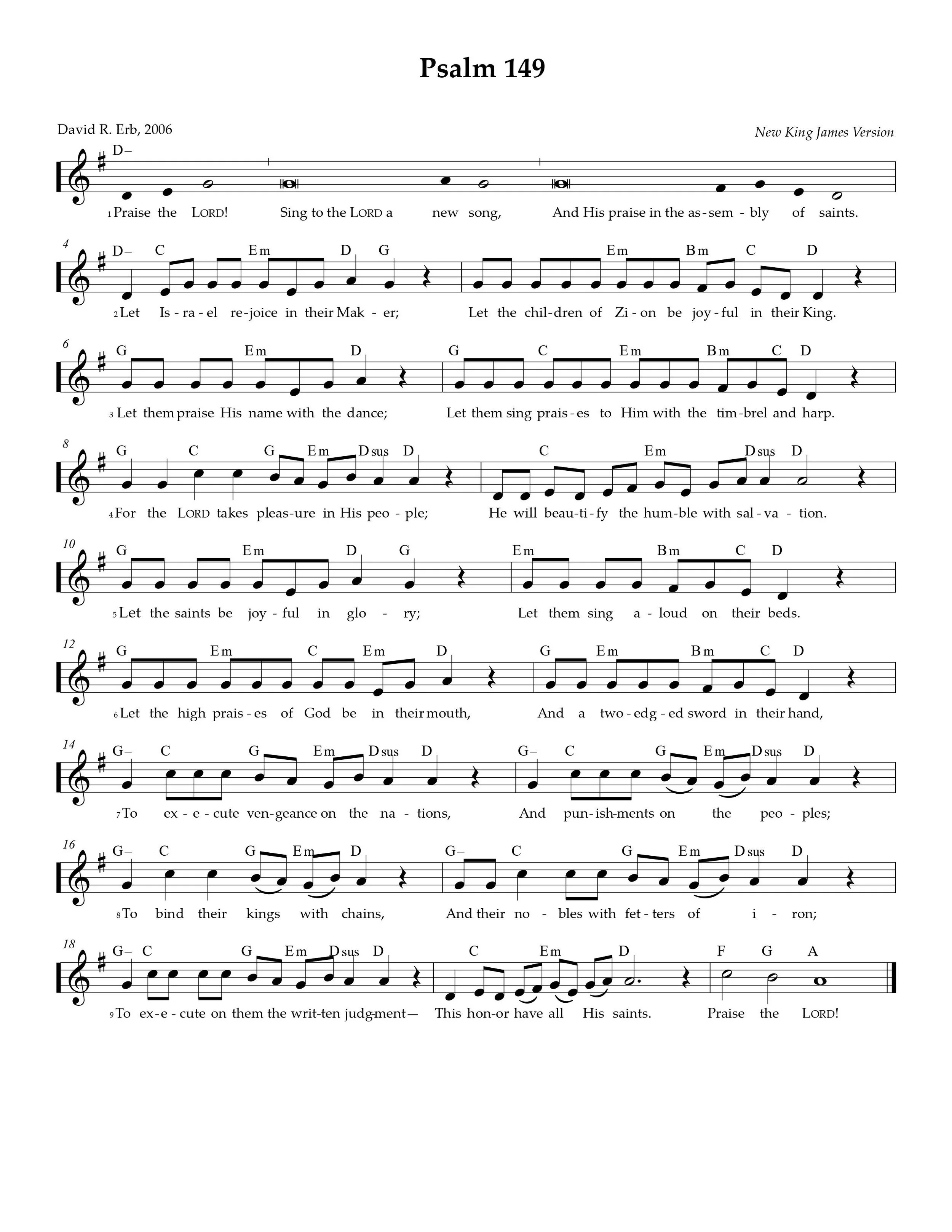 Psalm 149 – Praise the Lord! — Reformation Covenant Church
