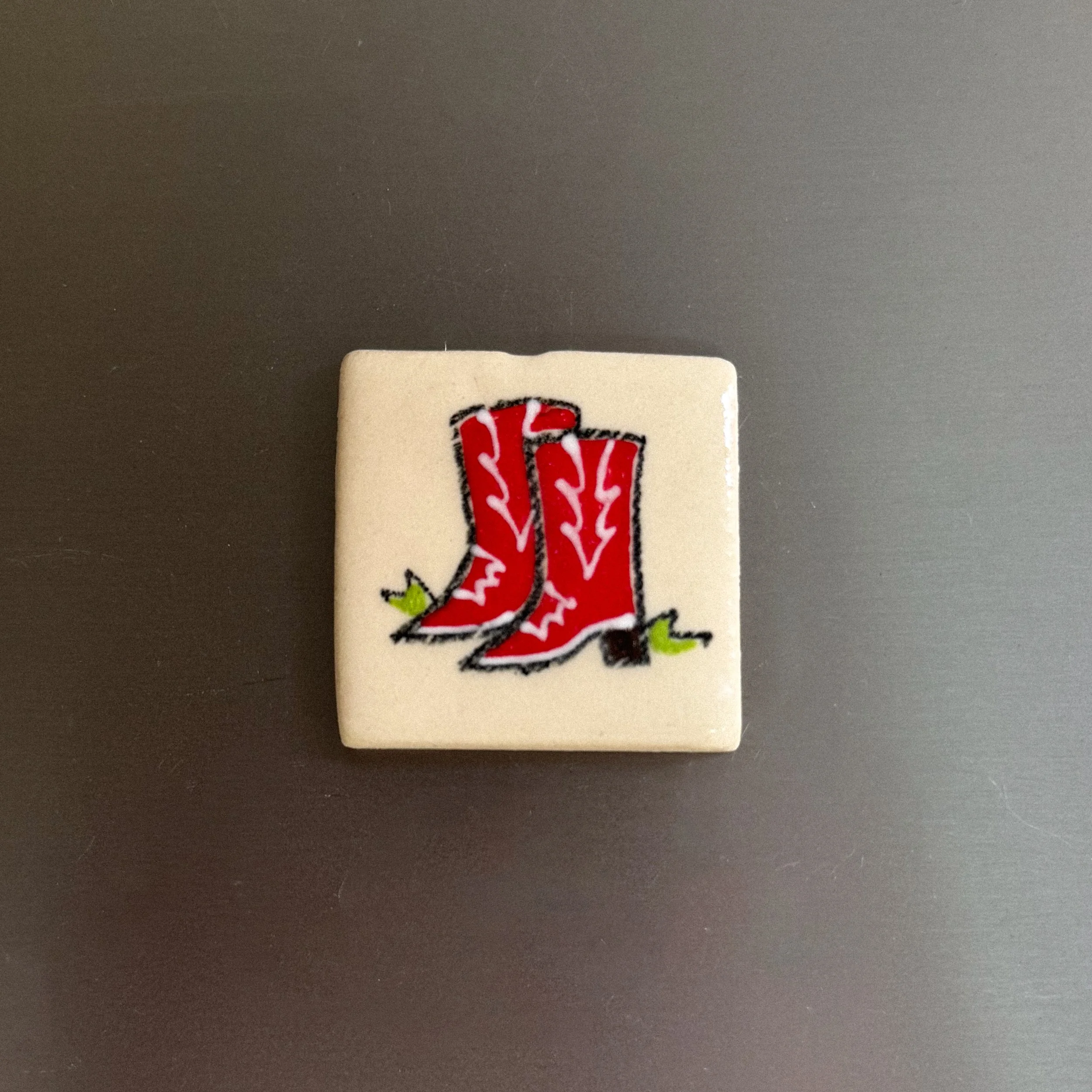 Red Boots Magnet