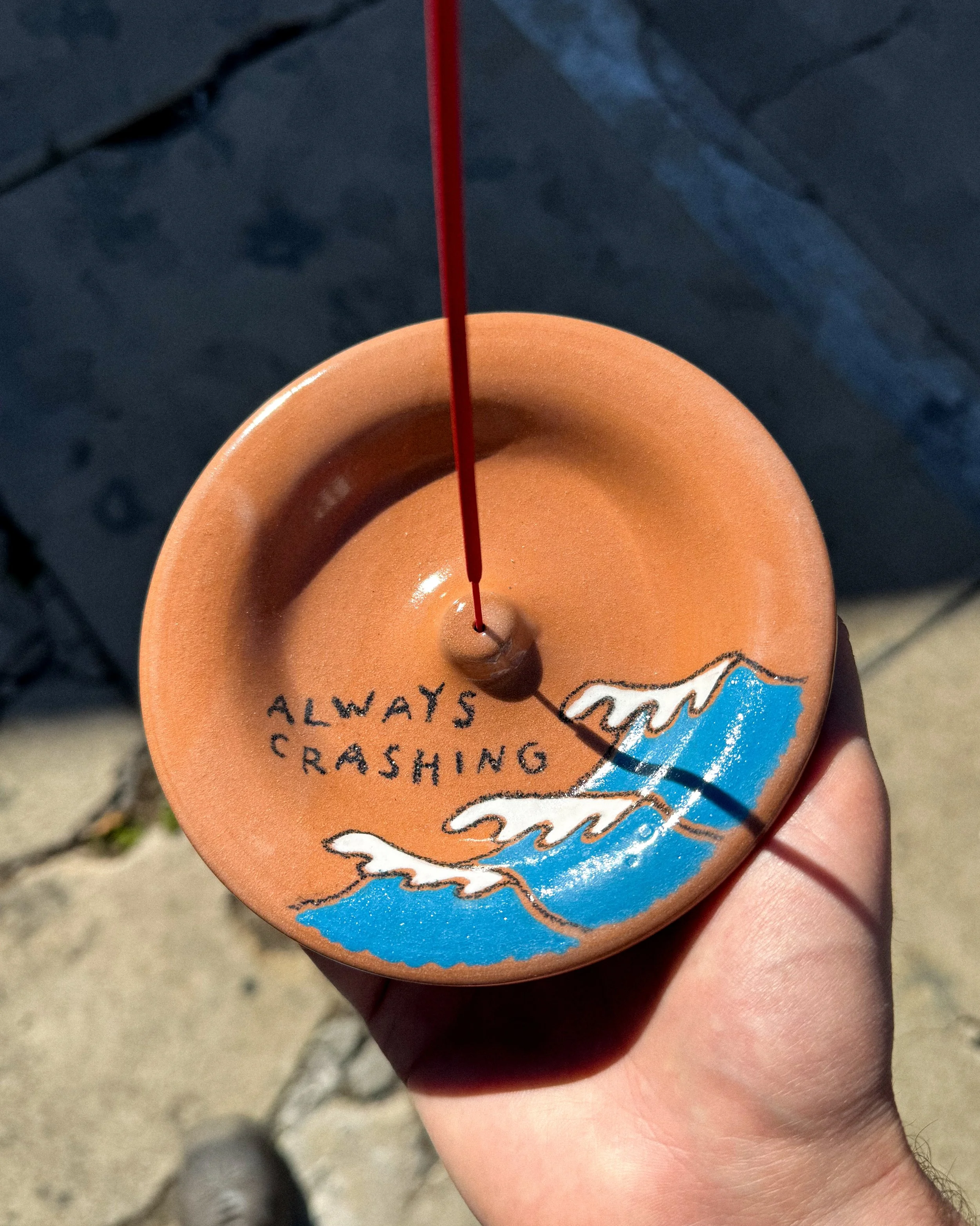 Always Crashing Incense Holder