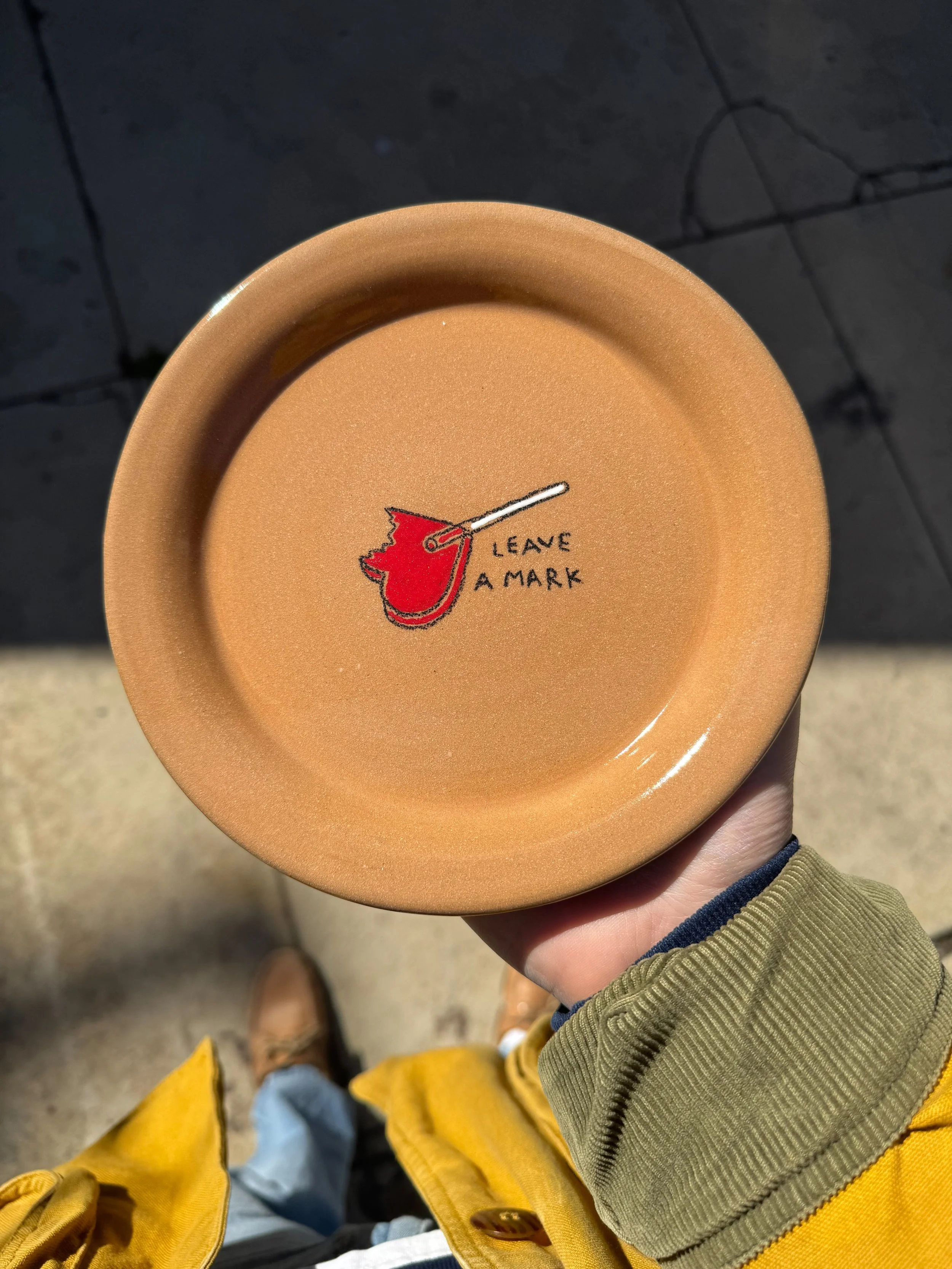 Leave A Mark Plate (Dark Clay)
