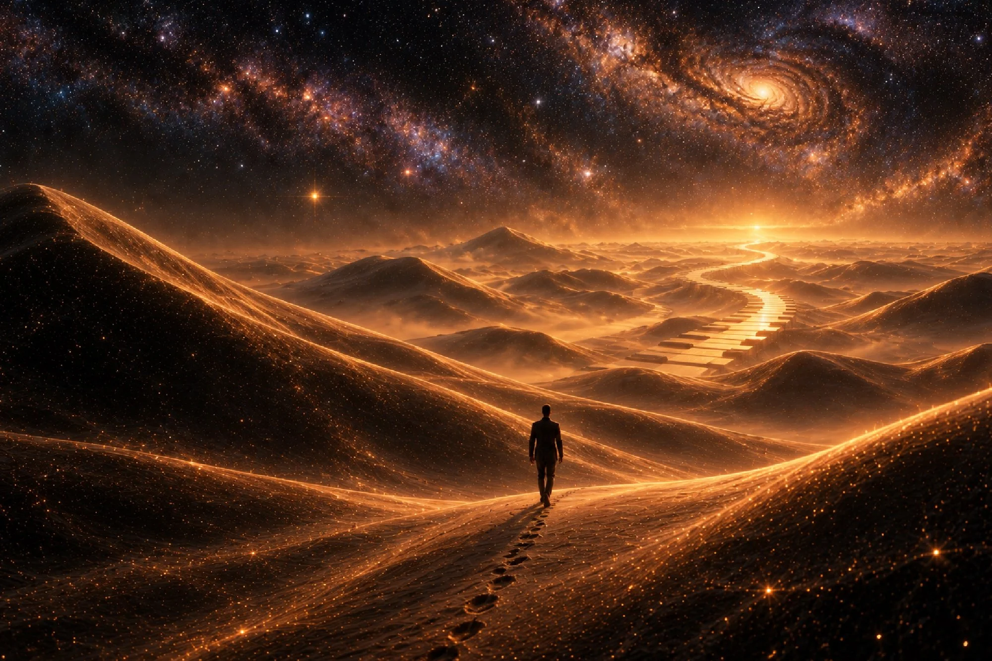 "Footprints Galaxy" Album Artwork 6"x9" Print