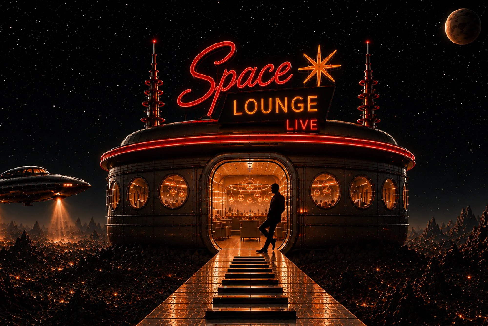 "Entering The Space Lounge" Album Artwork 6"x9" Print