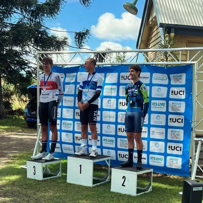 A big ride by @jackclarkk11 at the U19 Oceania TT powering into 2nd and first Aussie across the line. 

Thanks to all that contributed to putting him in this position.

Butterfields | @butterfieldsaus 
JKT Coaching | @jktcoaching 
South Side Distribu