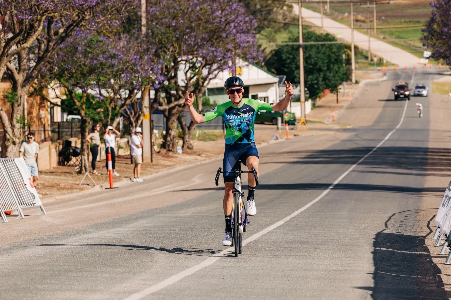 Fan favourite @ivenbennett doing what he does best. ✅Whole race breakaway 
✅Race win
✅2024 SA State Champion 🏆 

Thanks @auscyclingsa @cyclingsuperseries for bringing the racing.

Thanks to @rideadelaide for capturing it

Thanks to our sponsors for 