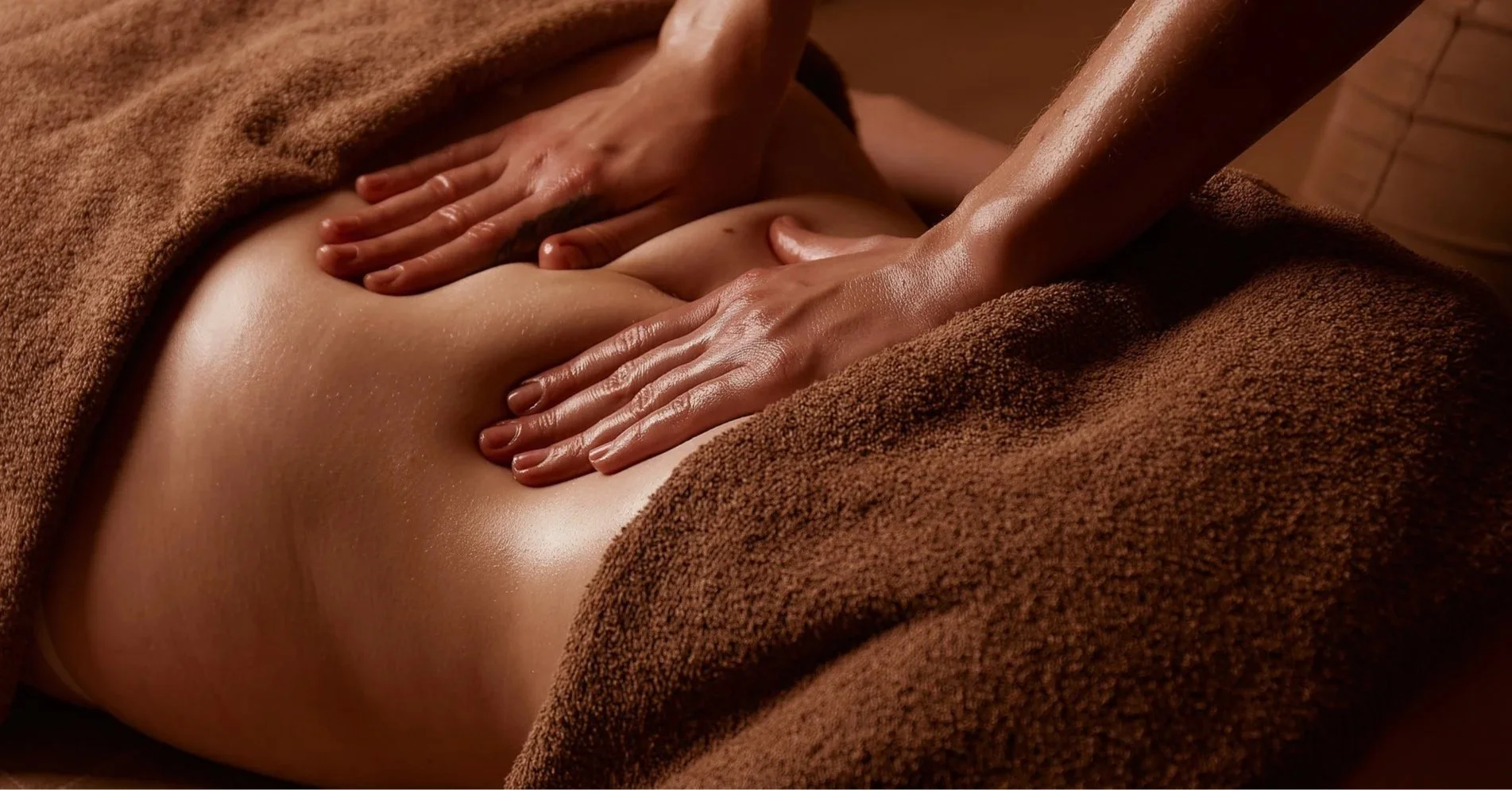 Client receiving a professional lymphatic drainage massage for post-operative recovery in London.