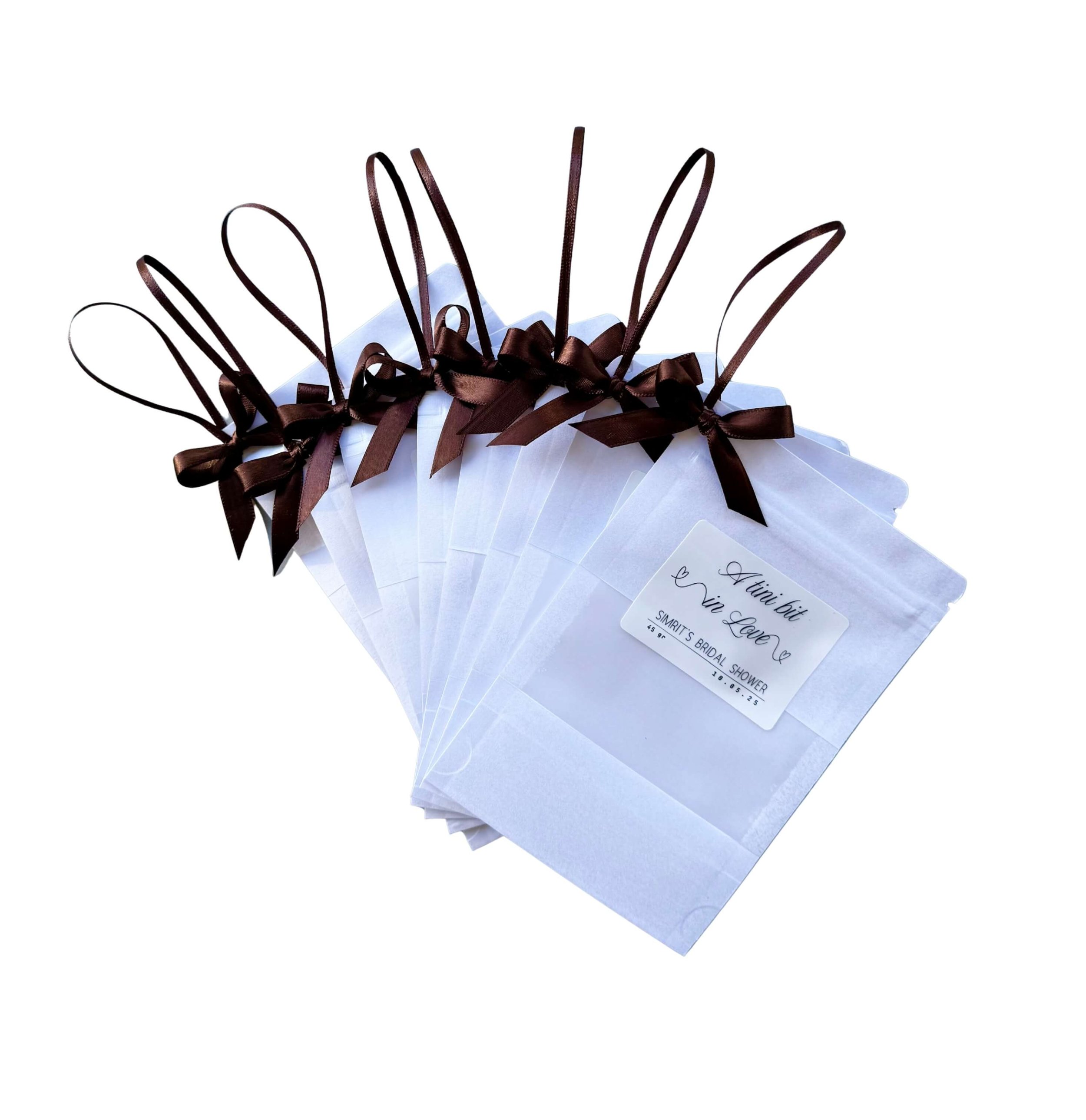 Personalised coffee favours for weddings and events By Luna Australia