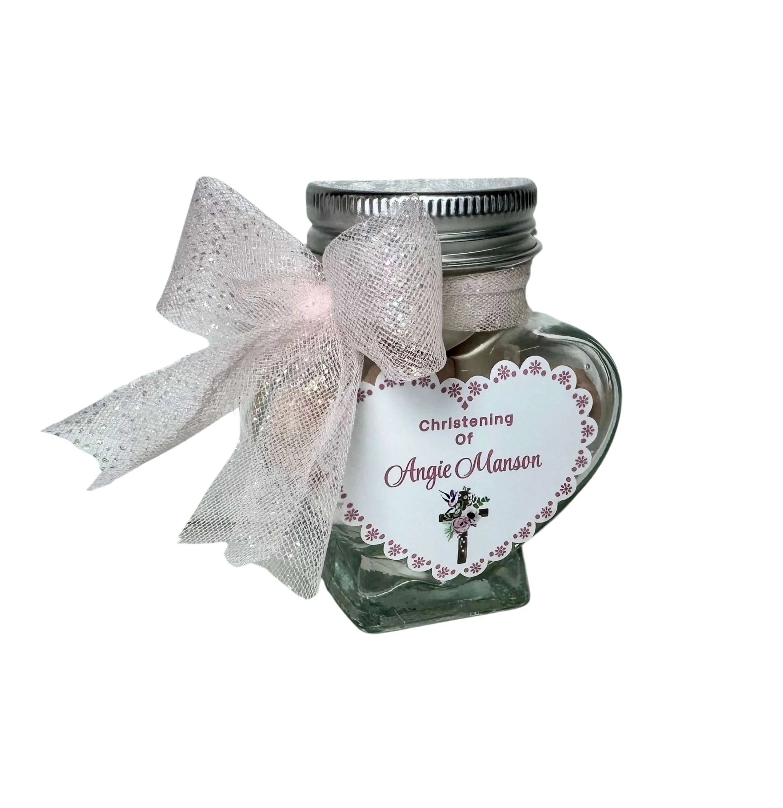 Heart-Shaped Chocolate Jars - Elegant Luxury Wedding  and Event Favours