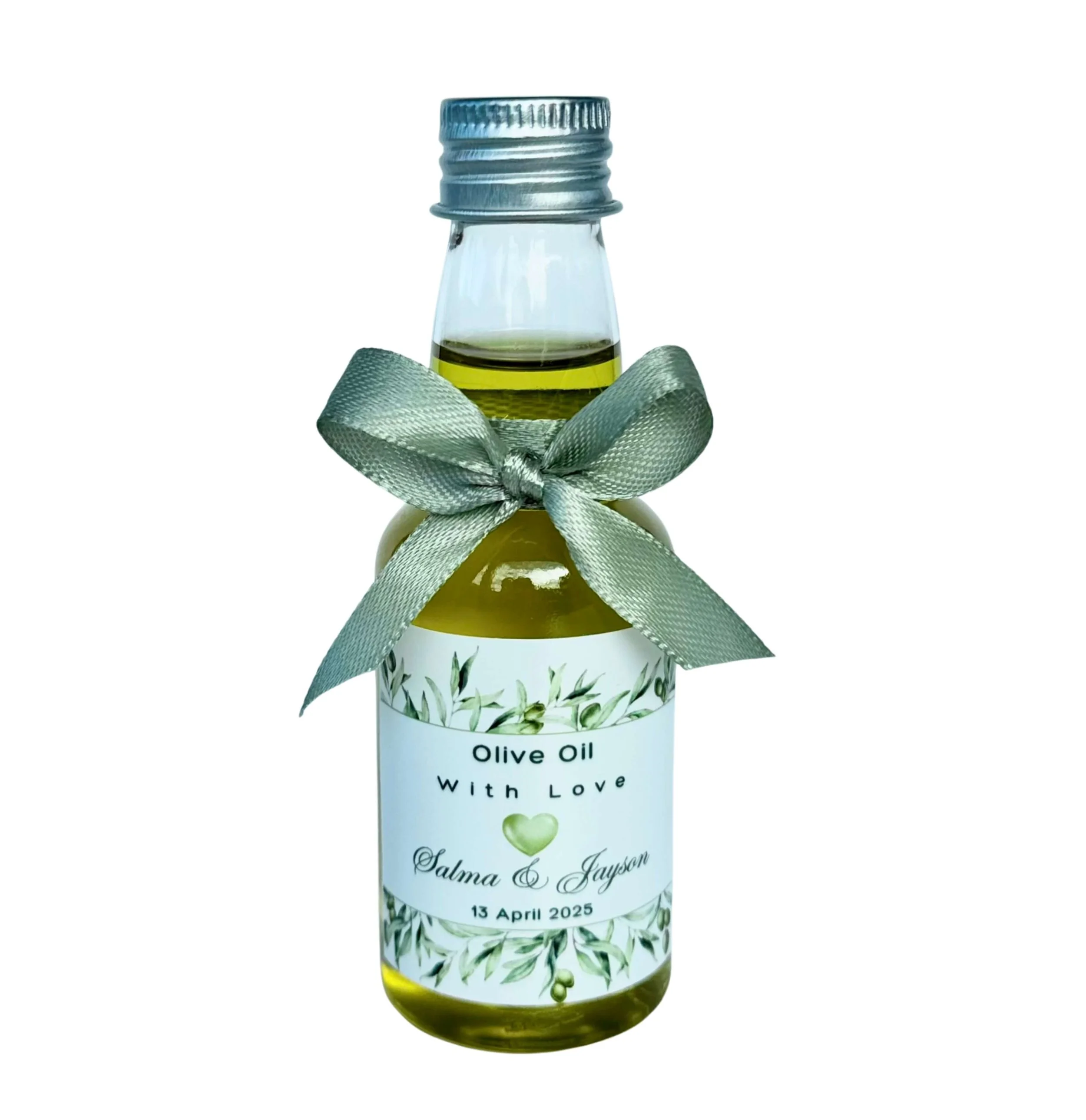 Australian Extra Virgin Olive Oil Bonbonniere 60ml Plastic Bottle – Personalised Wedding & Event Favours