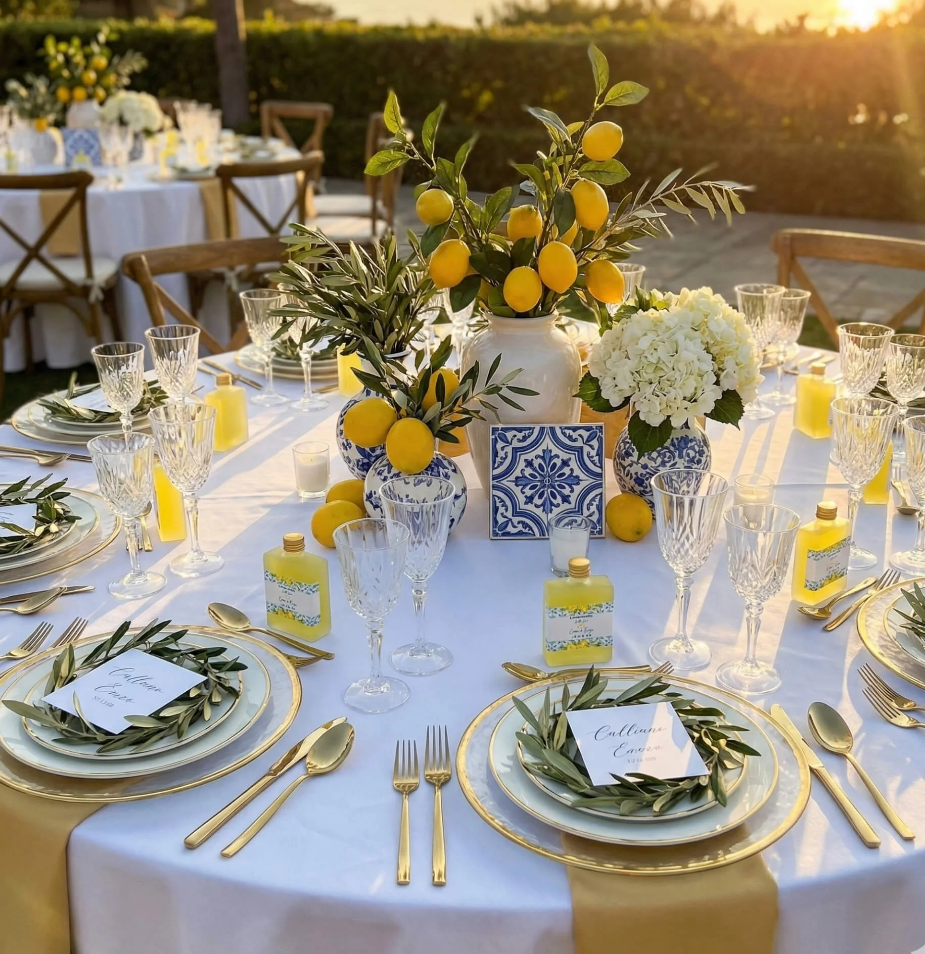 DIY Limoncello square 50ml Frosted Glass Bottles