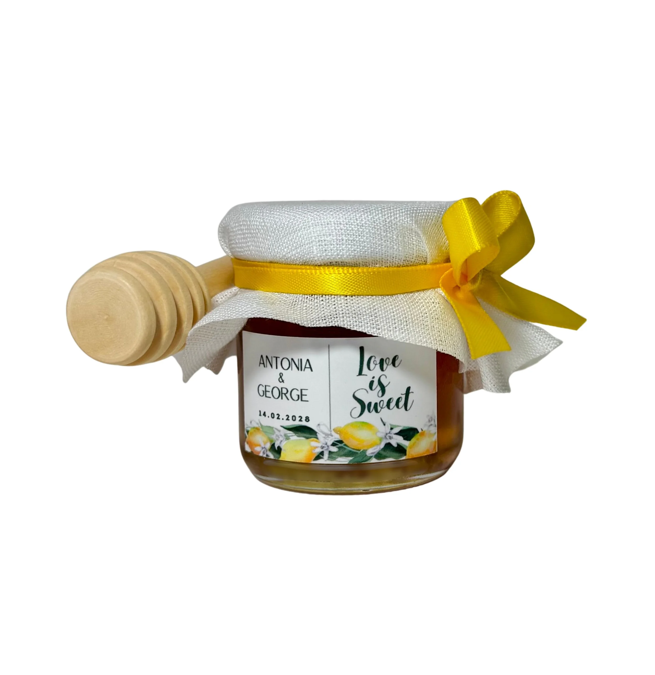 Premium Australian Honey Jar with Mediterranean Style Decoration