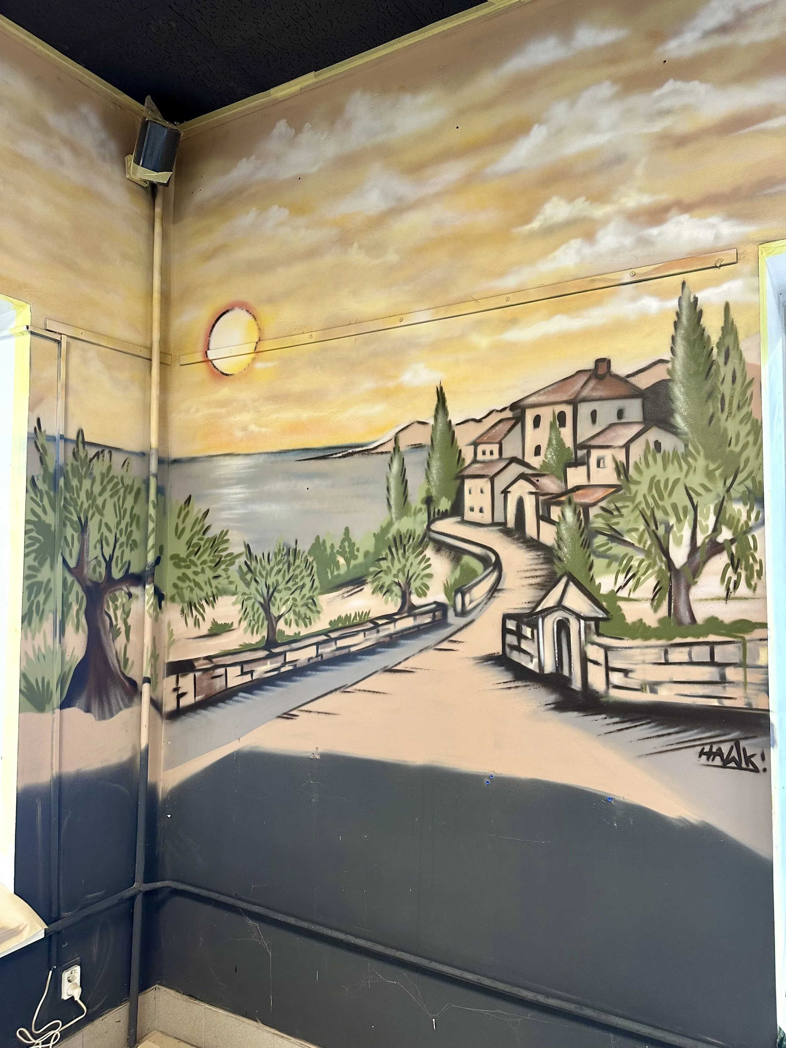 resturant custom wall art