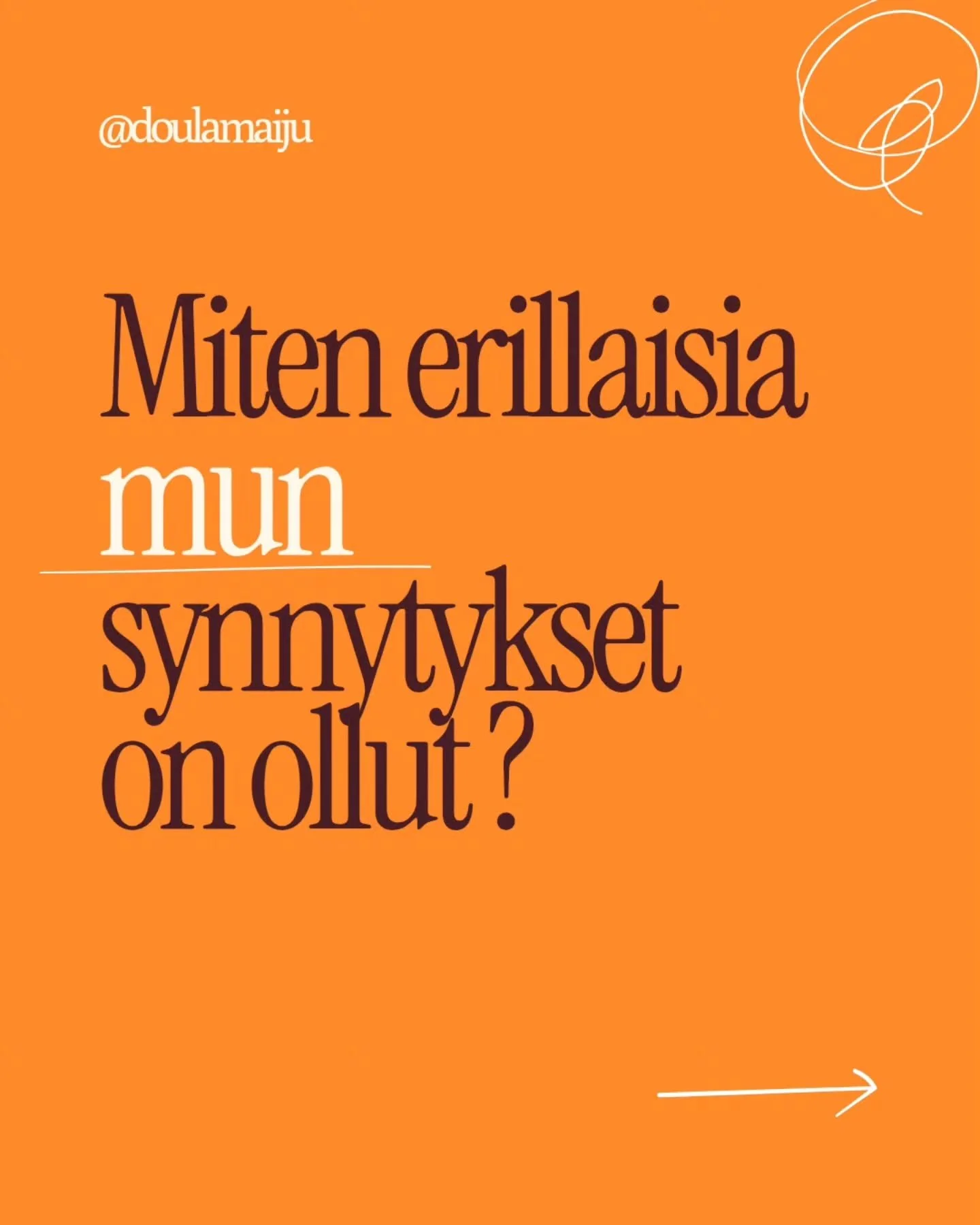 Onko sun synnytykset olleet erillaisia vai samanlaisia ?

Kaikki kokee syntym&auml;t tietysti eritavalla, mutta koen ett&auml; omat synnytykset antavat ty&ouml;ss&auml;ni paljon ymm&auml;rryst&auml; etillaisiin tilanteisiin. Vaikken koskaan voi tiet&