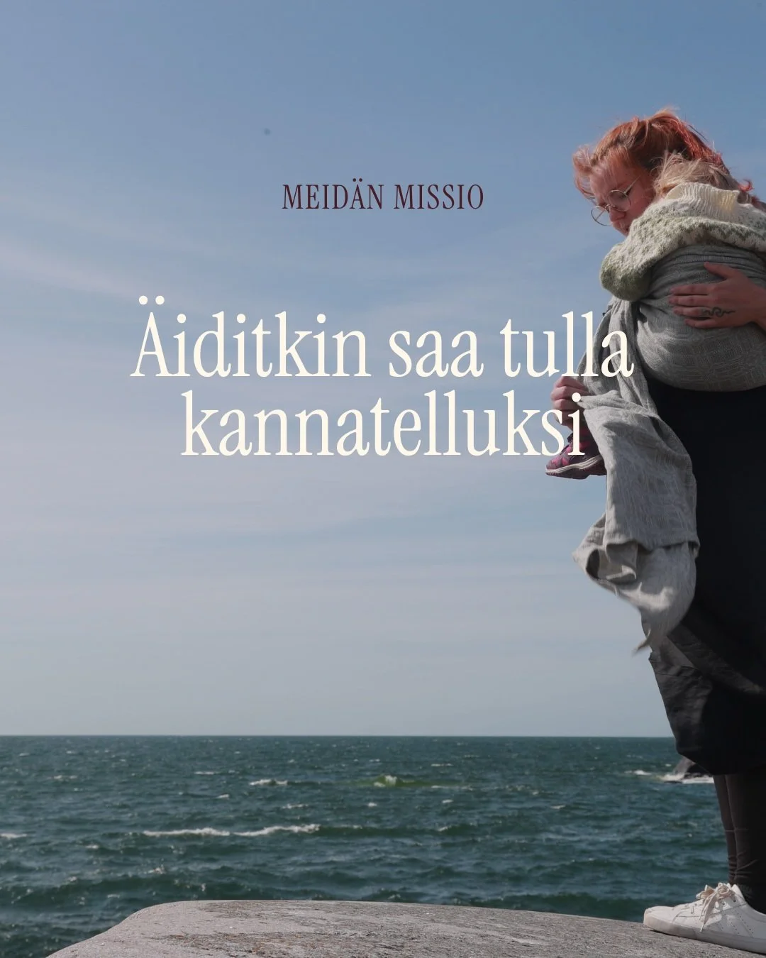 Keskustelimme Emilian kanssa ja nopeasti meid&auml;n yhteiseksi missioksi tuli kannatella &auml;itej&auml;. <3 

Ollaan kummatkin itse &auml;itej&auml; ja ollaan ty&ouml;skennelty useat vuodet &auml;itien ja vauvojen kanssa. Useasti kuitenkin huom