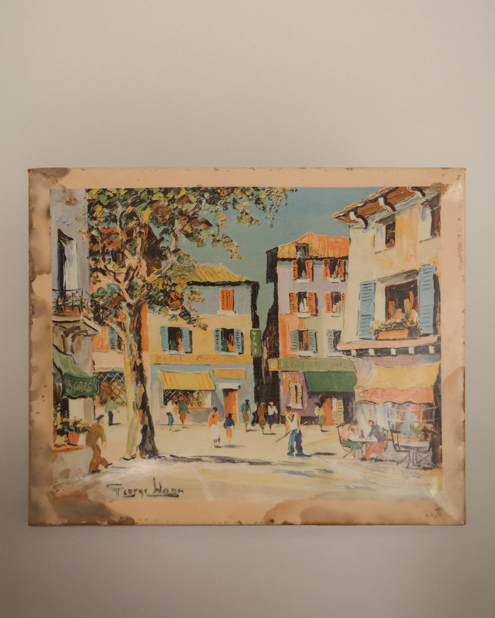Reproduction Print, French Street Scene
