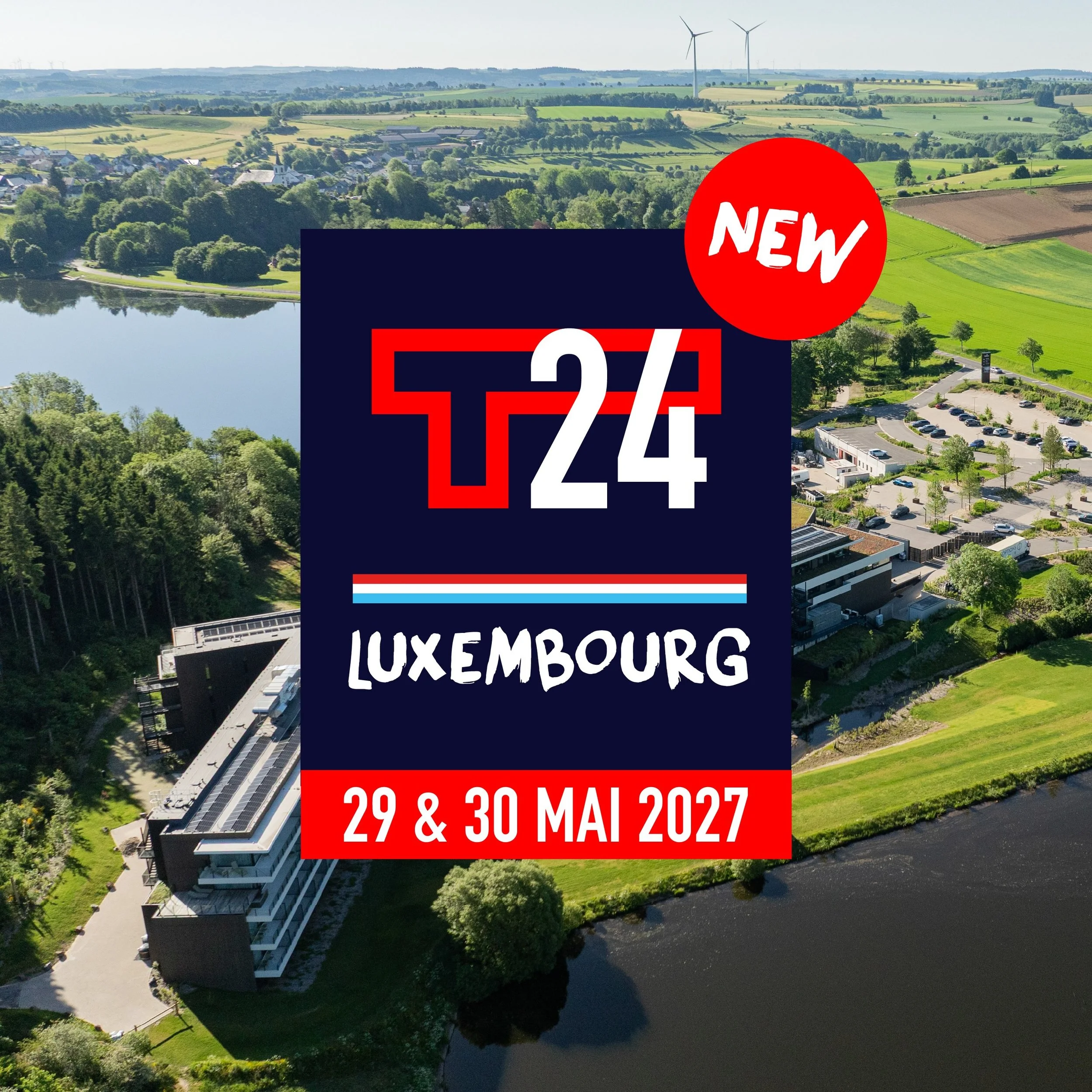 BIG NEWS ❤️💙
En 2027 il y aura un 5&egrave;me T24, au Luxembourg 🇱🇺 😍🚀
&Ccedil;a va &ecirc;tre incroyable, le spot est dingue 🔥
@anatura_hotel 

👉 29 &amp; 30 mai 2027 

Ouverture des inscriptions le 25/08/2026
@t24_luxembourg