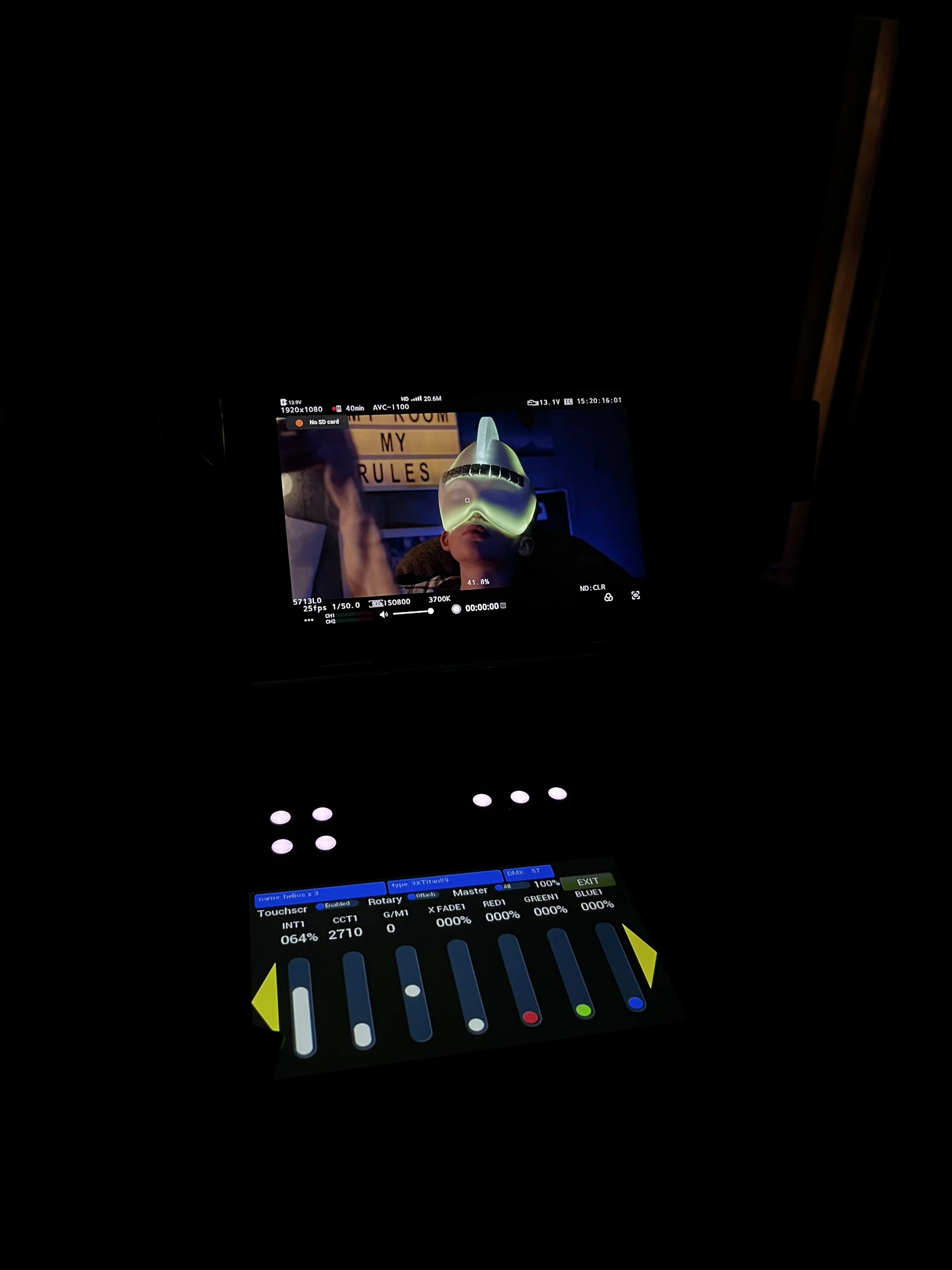 Min lille "DMX pult" 