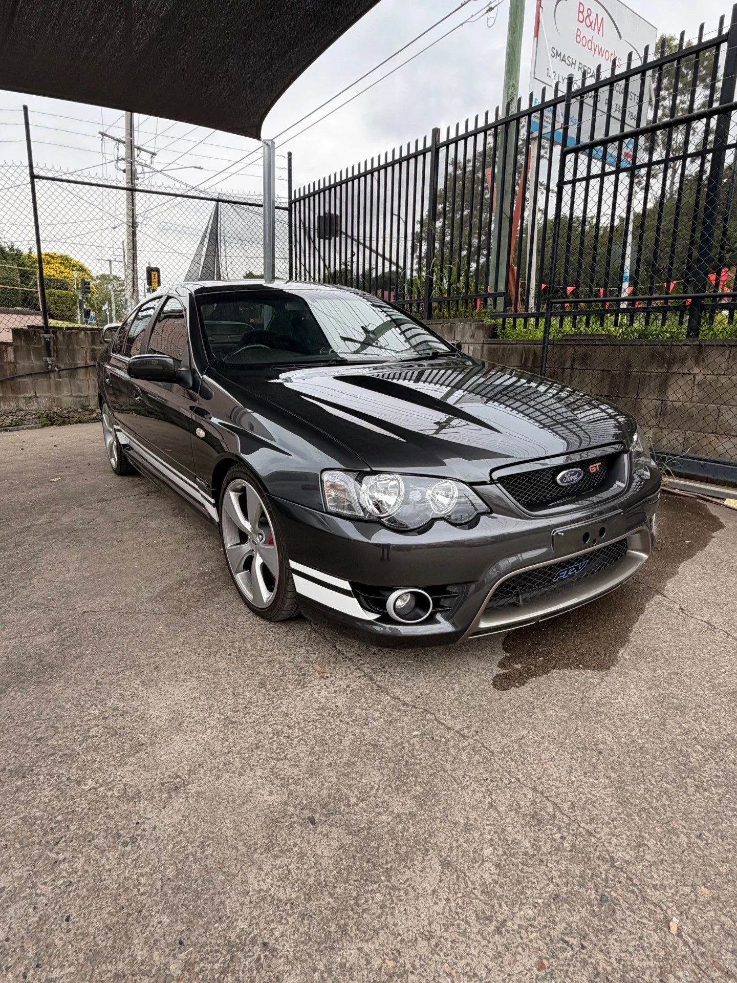 Ford Falcon FPV front end restored at B&M bodyworks