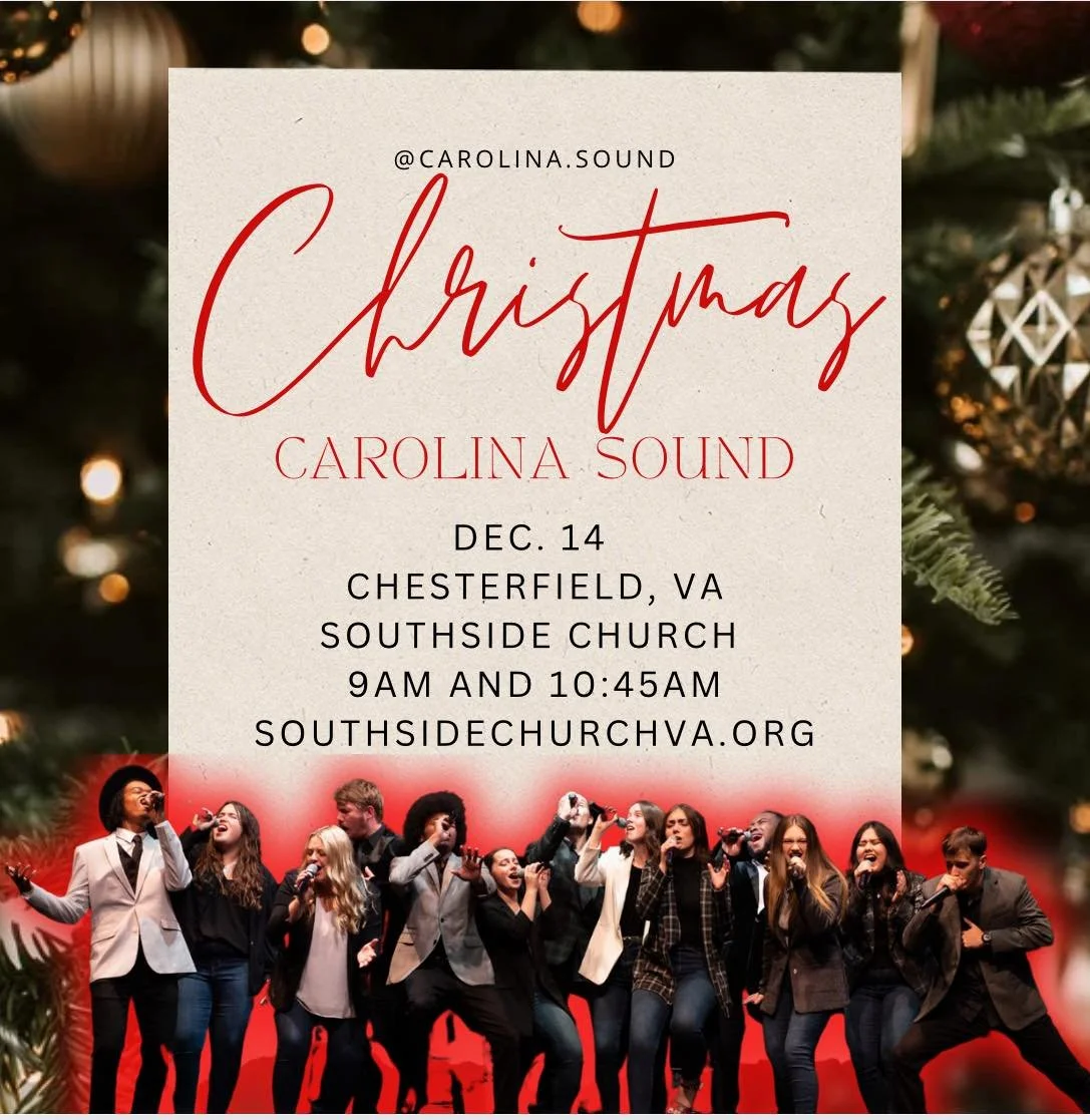 This Sunday Dec. 14! Carolina Sound will be at SoundSide Church in Richmond, VA. If you&rsquo;re able, we sure do hope to see you!
