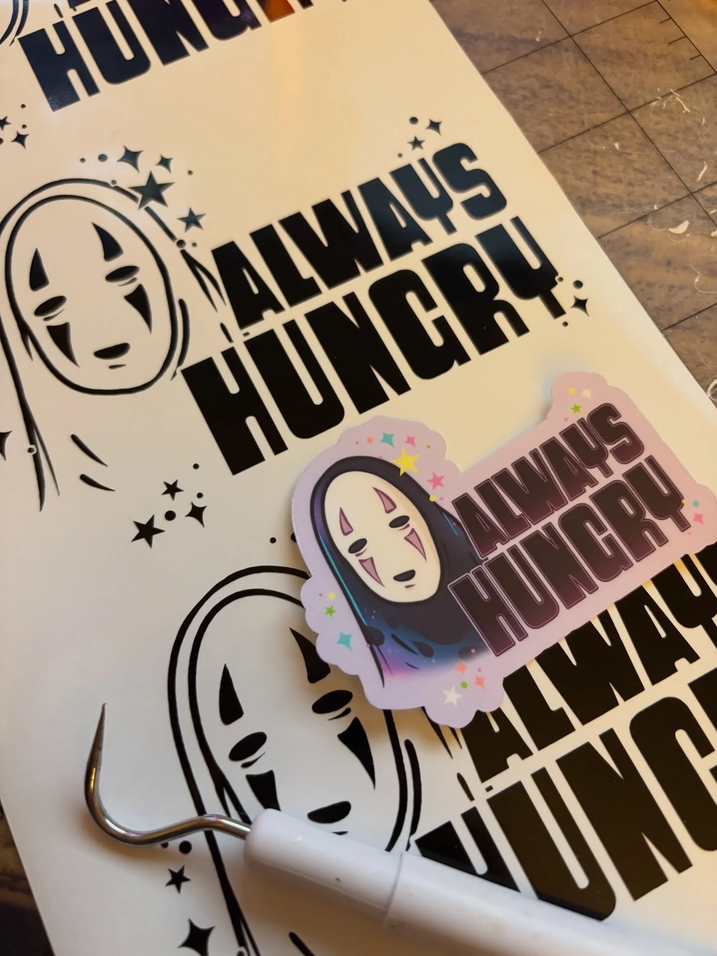 Y&rsquo;all know I don&rsquo;t usually make fan art but I couldn&rsquo;t resist whipping up some visual treats for this Sunday&rsquo;s #studioghibli double feature brunch market at @thestarlightersatx !!!! 💖 this is one of three sticker + decal desi
