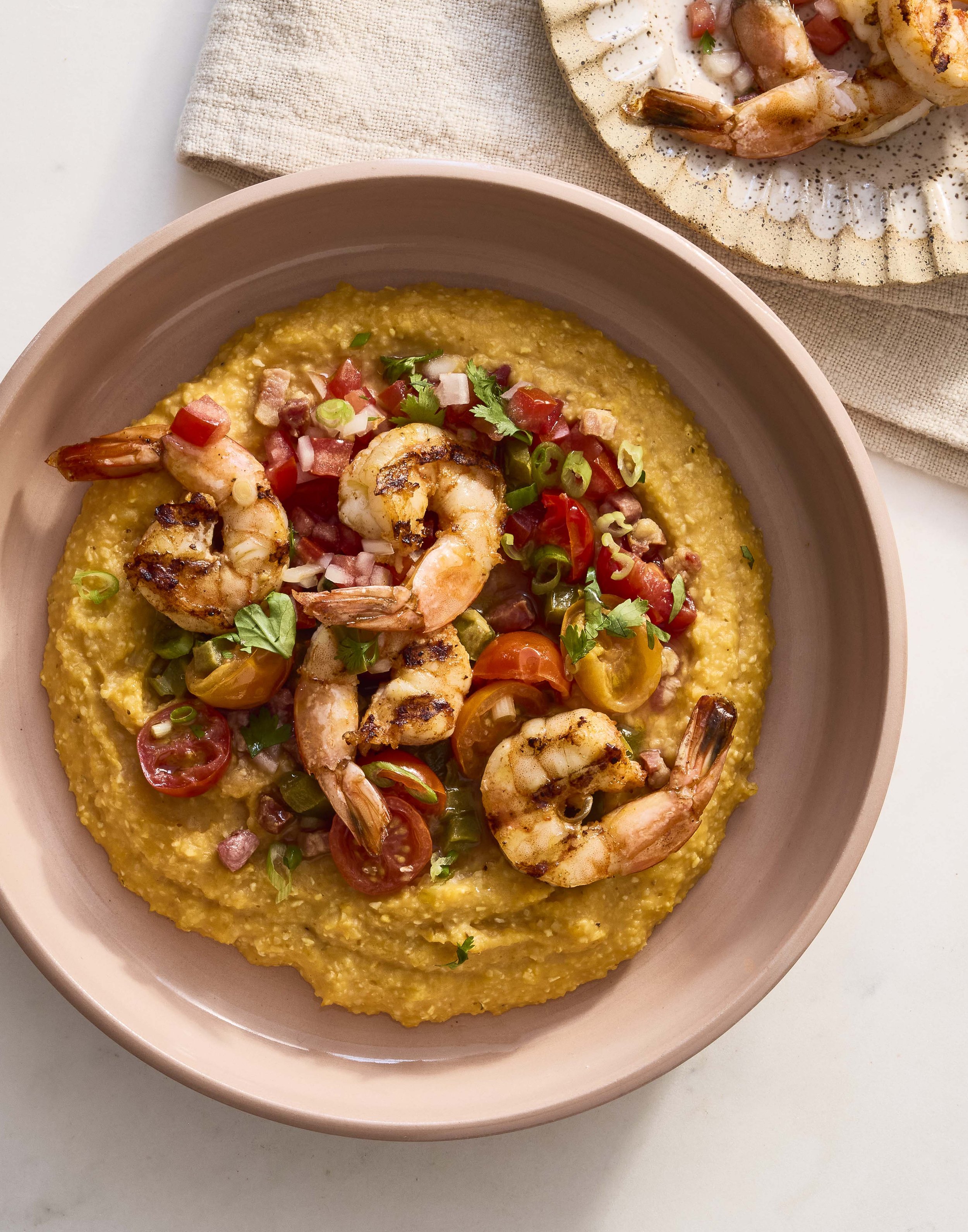 Cheesy Pumpkin Grits with Grilled Shrimp Scampi.jpg