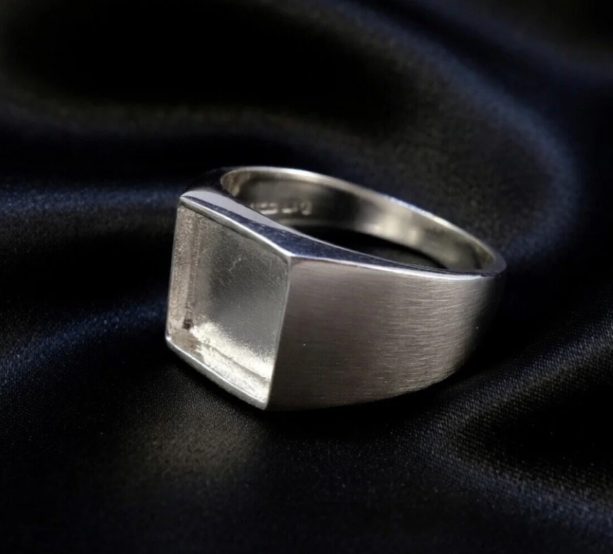 Solid 925 Sterling Silver Men’s Seal Ring