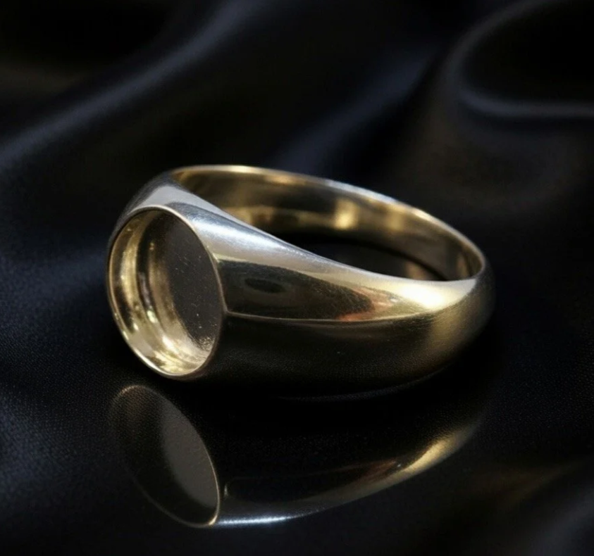 Solid 925 Sterling Silver Men’s Signet Ring