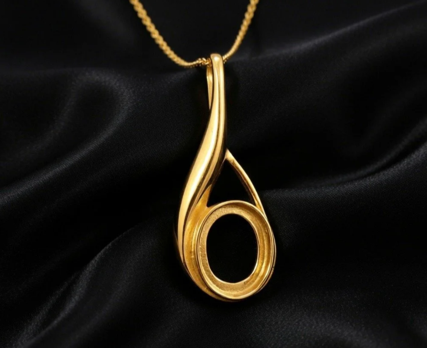 9ct Gold Drop Pendant