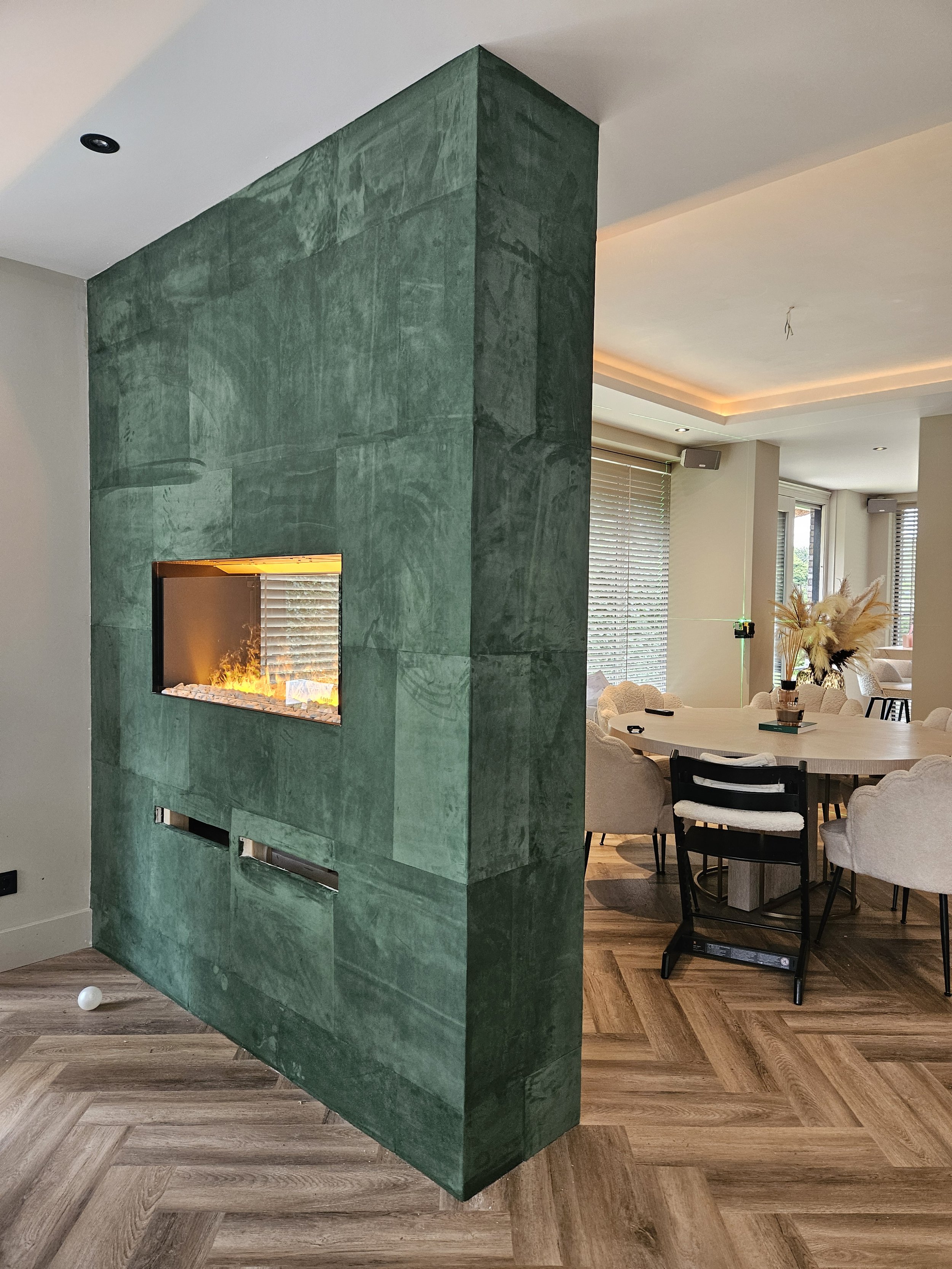 Lerenwandbekleding - Villa