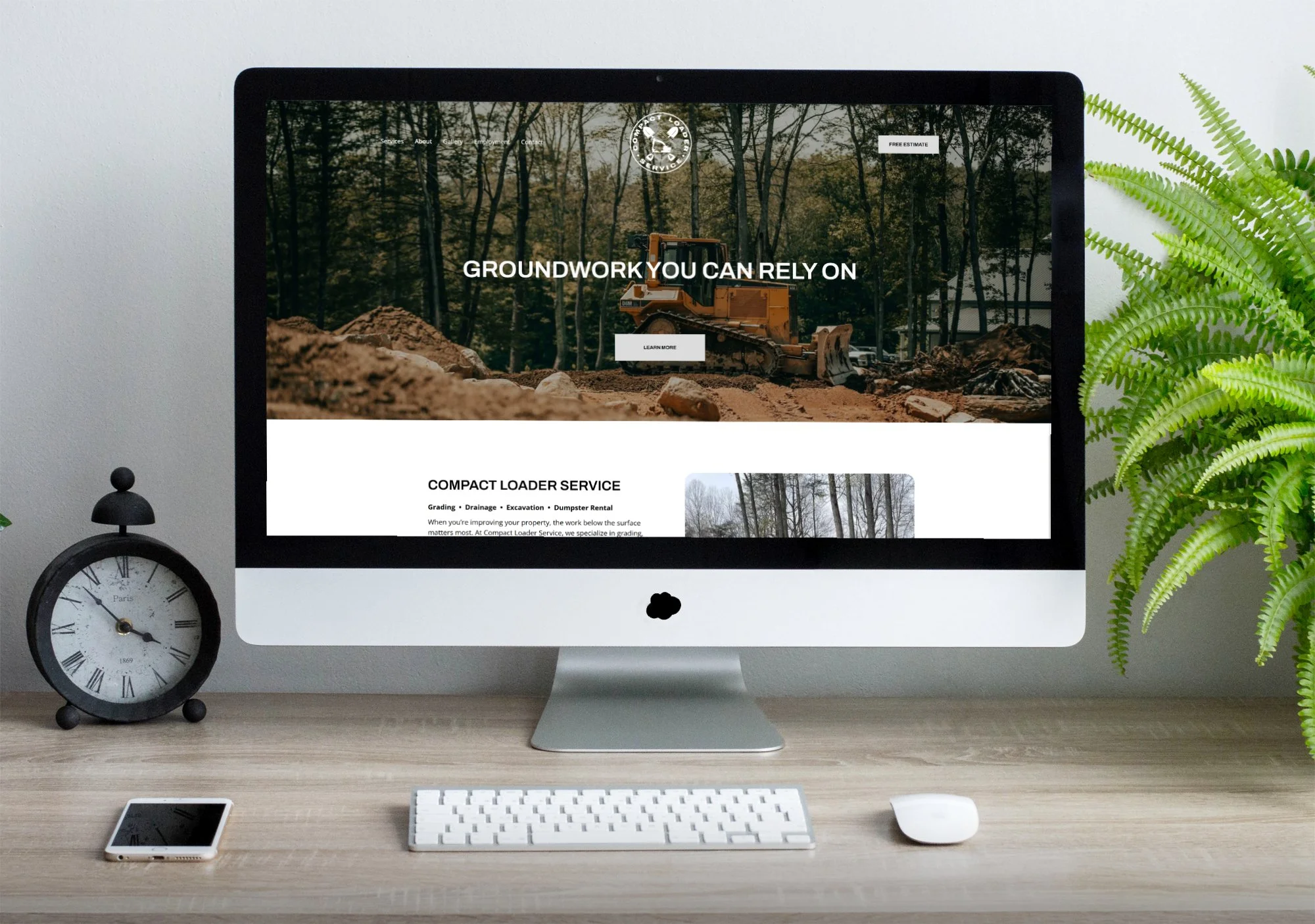 Compact Loader Service Website