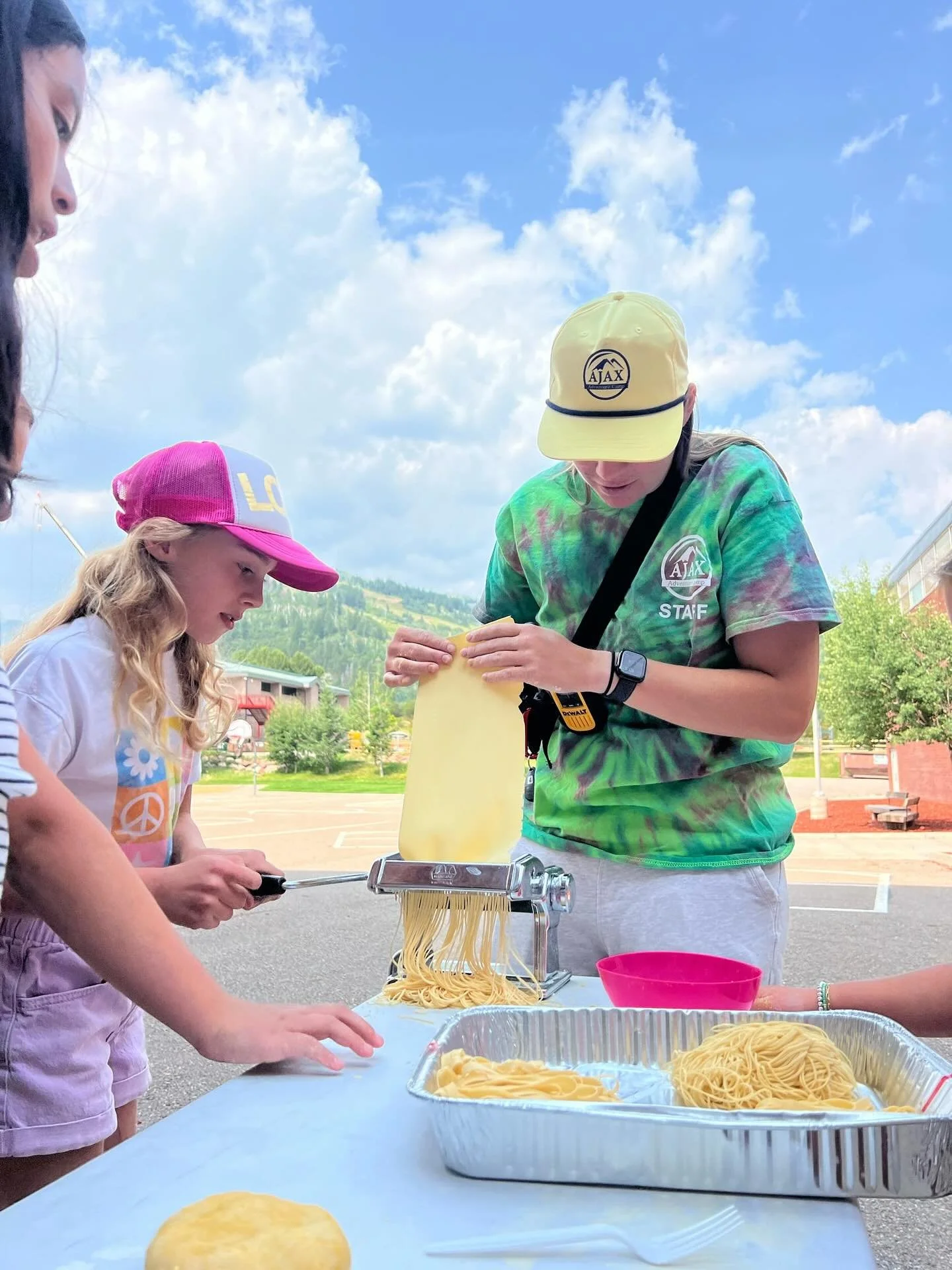 Sometimes at camp we make pasta🍝

Campers had the opportunity to make pasta from scratch! 

It was a chance for campers to hone their cooking skills, take creative risks, and turn flour into confidence!

To get involved check us out at ajaxadventure
