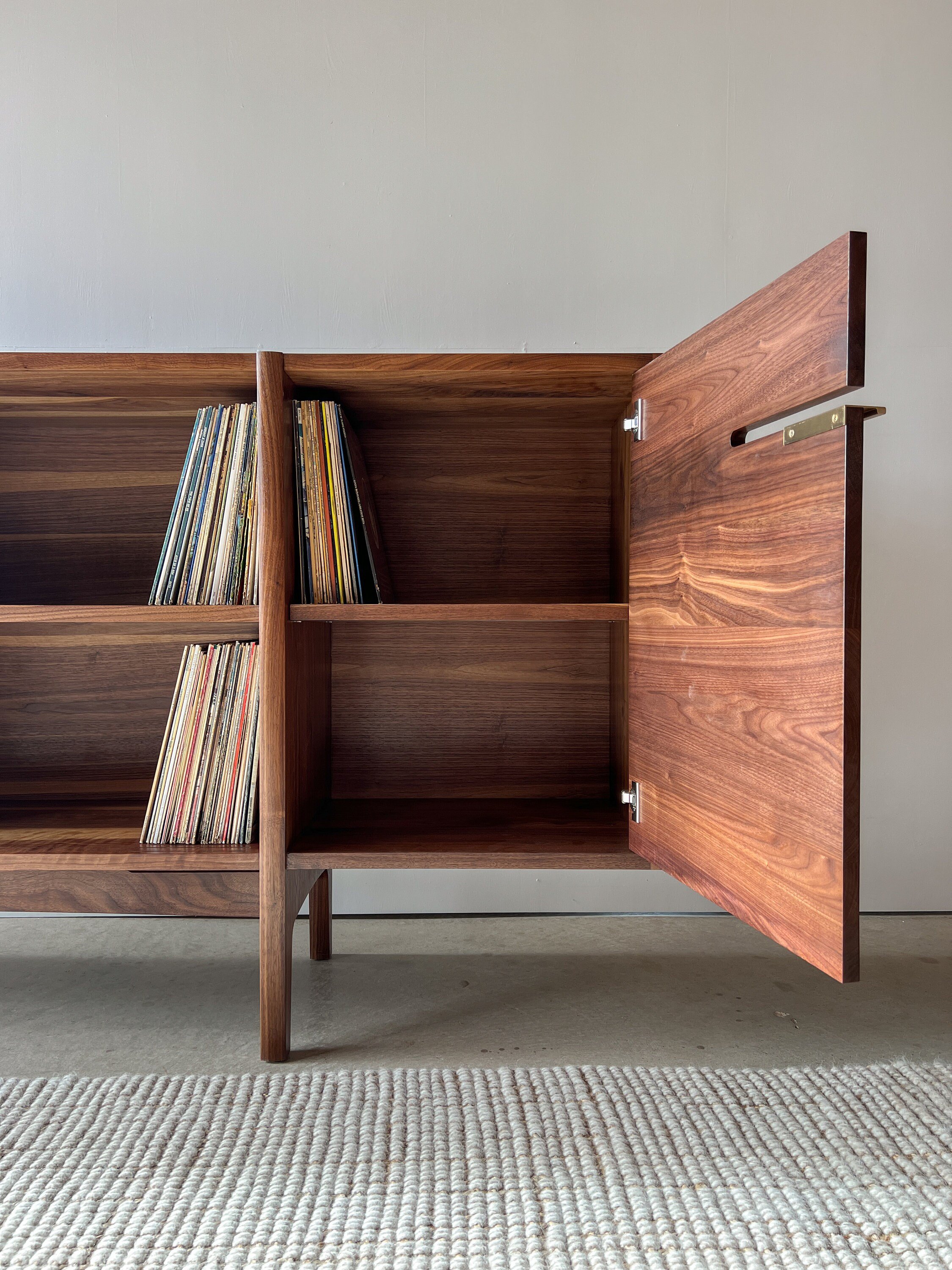 What Makes for a Great Record Player Console? 4 The Anderson Console has ample storage for LPs and components