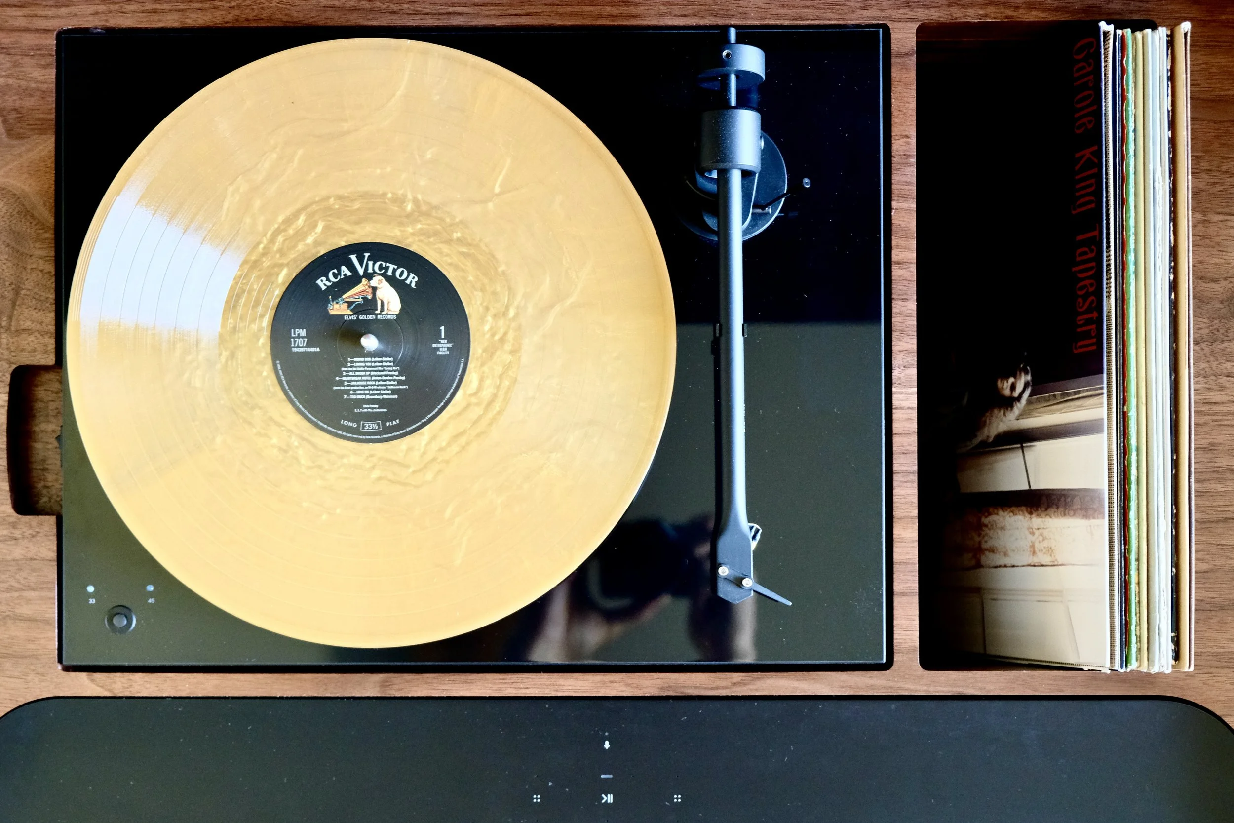How Much Vinyl Record Storage Do Record Player Consoles Offer? 7 The Drover includes a โsunken wellโ next to the turntable for easy access to albums