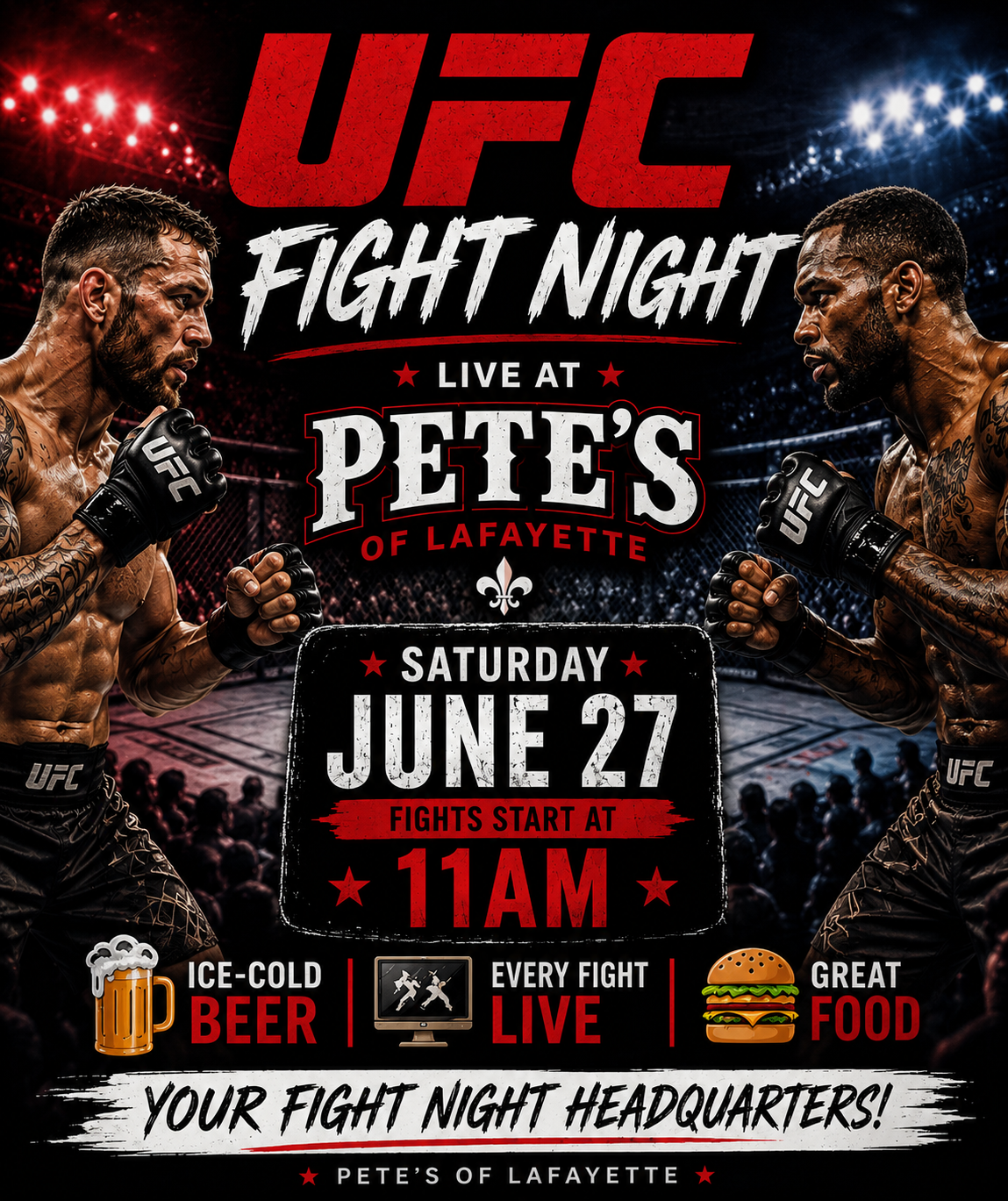 UFC FIGHT NIGHT AT PETE'S
