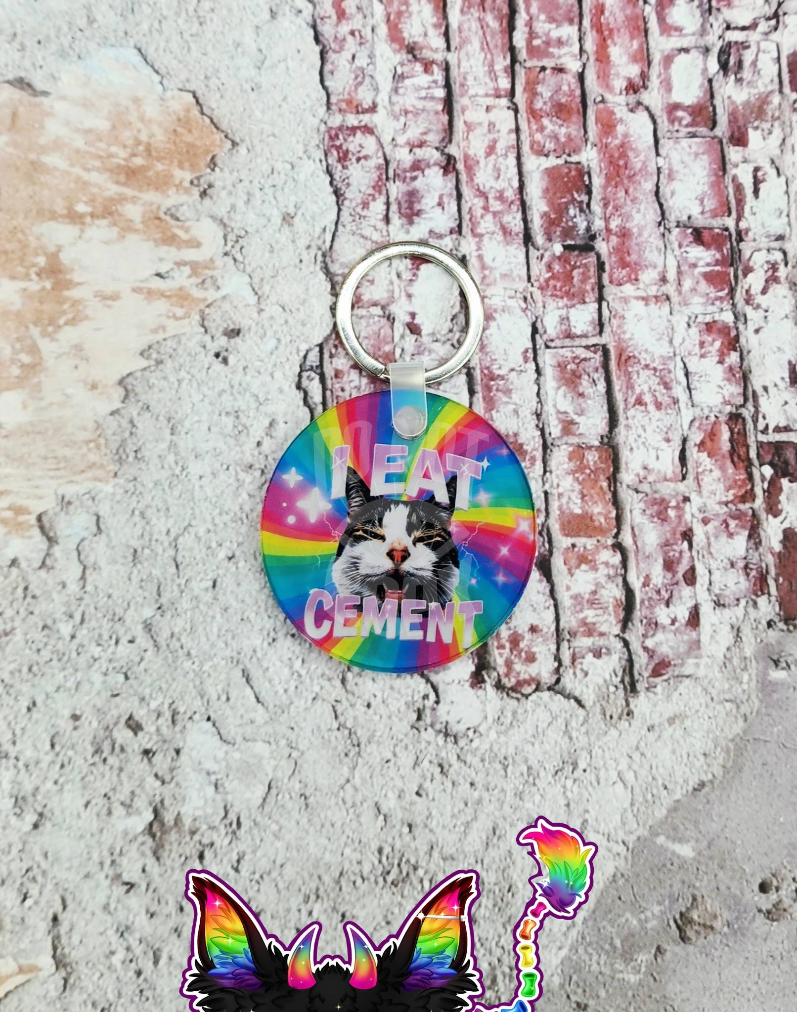 I Eat Cement Acrylic Keychain