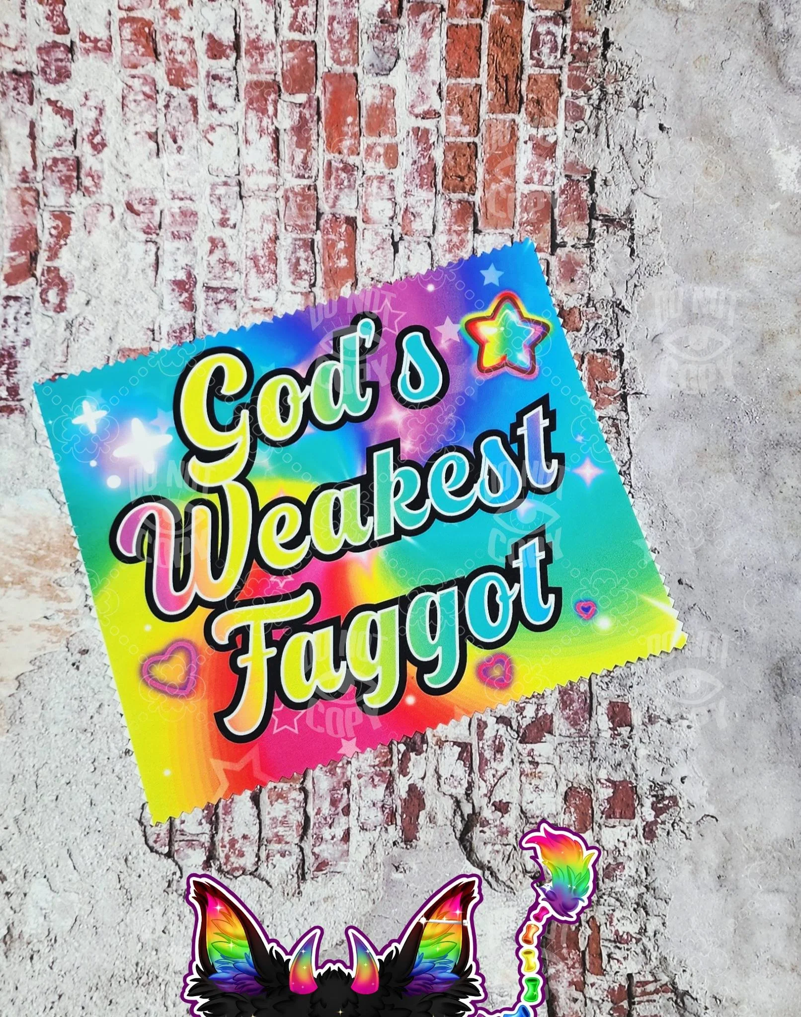 God's Weakest Faggot Lens Cleaning Wipe