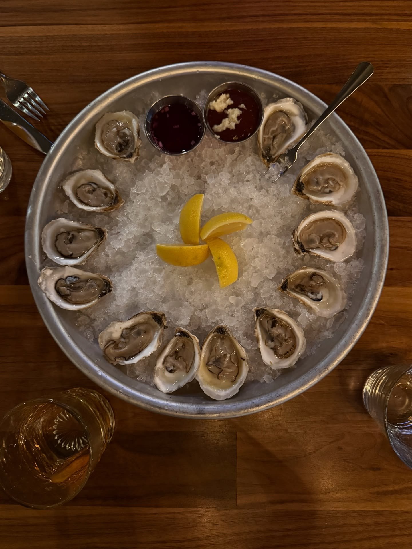 Birthday oyster 🦪 a-thon! Literally the only thing I wanted for my birthday. 🎁❤️🦪 😂

I did share these with a friend, but really would have eaten all 3 dozen by myself. 😆

Do you even understand how nutrient dense these things are!? Let me tell 