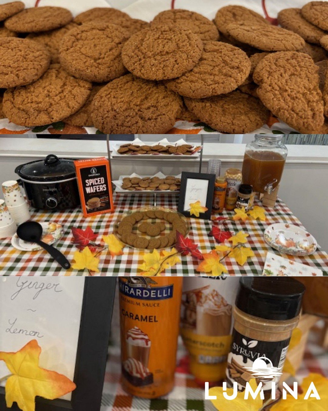 Thank you to everyone who joined us and cozied up to a nice cup of Apple Cider and ginger snaps today as we celebrated National Apple Cider Day! 
#nationalappleciderday #cider #fall #liveatlumina
