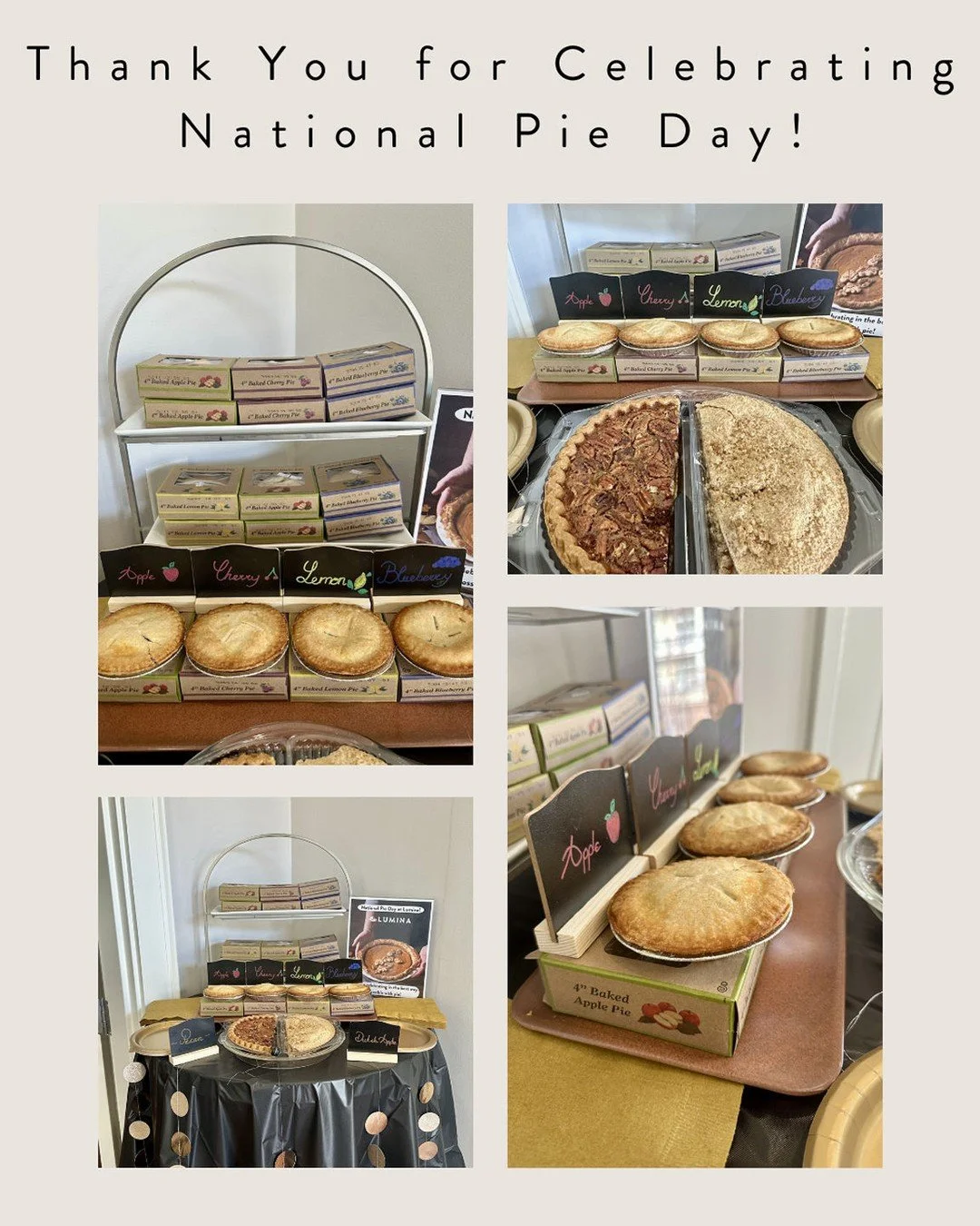 Thank you to everyone who stopped by the clubhouse to celebrate National Pie Day with us. Your smiles made it even sweeter!