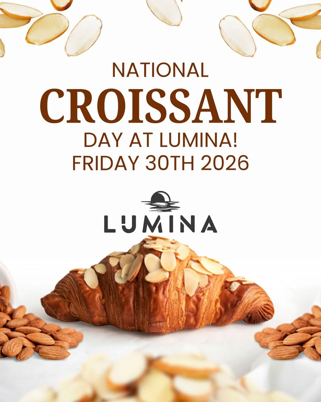 Join us on Friday as we celebrate National Croissant Day in the clubhouse starting at 10:00 AM. Stop by, grab a fresh croissant, and start your morning the right way; while supplies last!