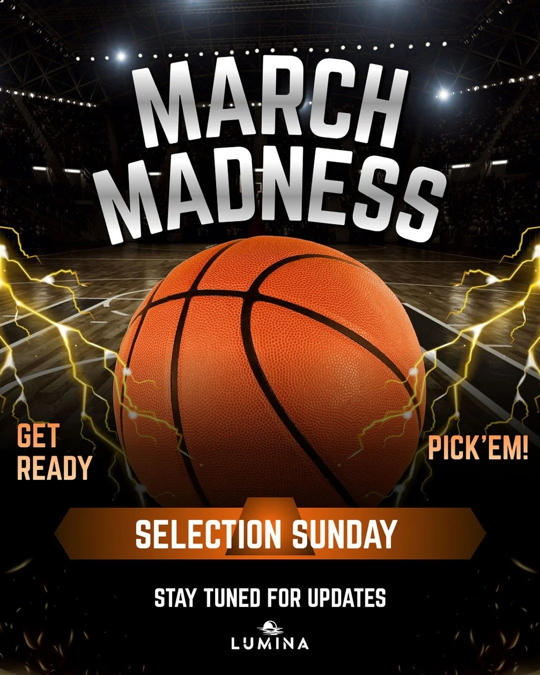 🏀March Madness is here, and we&rsquo;re excited to bring the competition to our community!🏀
Get ready to join us for the Lumina March Madness Bracket Challenge hosted with Verizon.
Be sure to follow our social media posts and announcements for upda