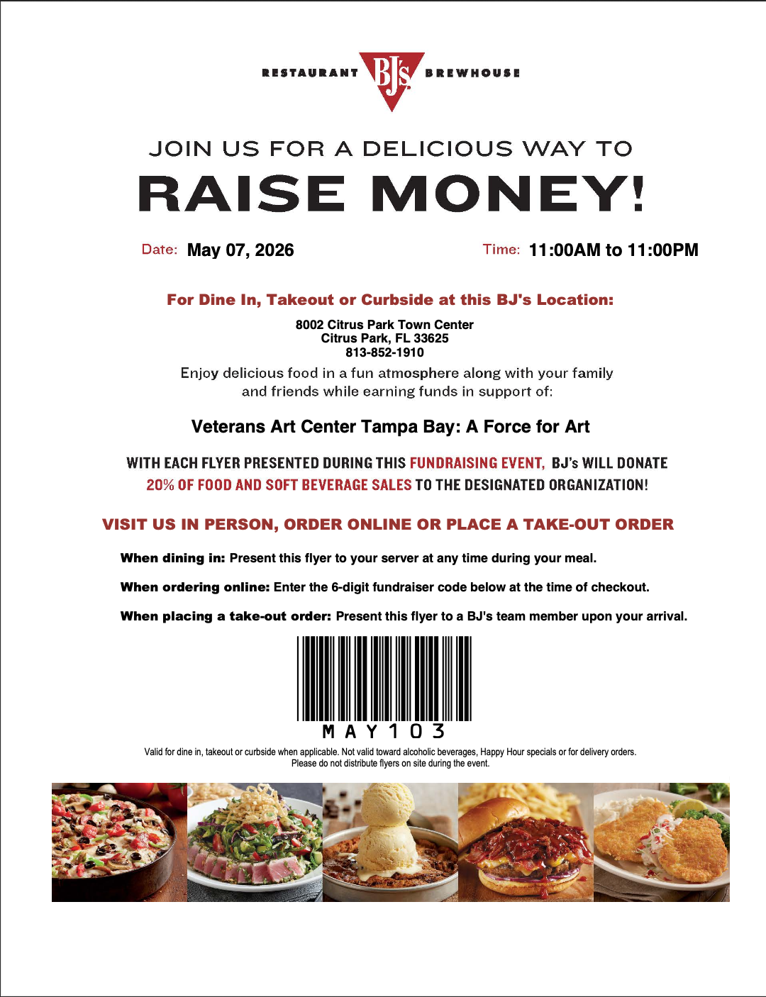 BJ's Fundraiser