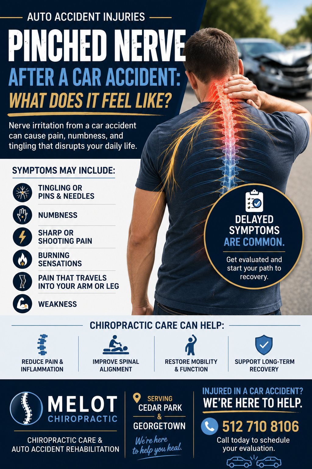 Pinched Nerve After a Car Accident: What Does It Feel Like?