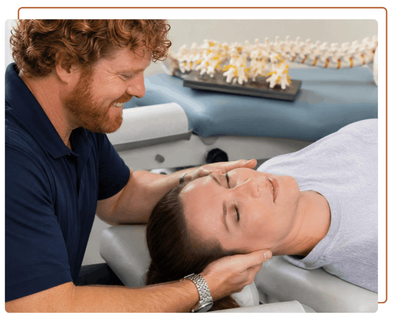 Chiropractor providing care for a patient with vertigo and dizziness in Cedar Park, TX