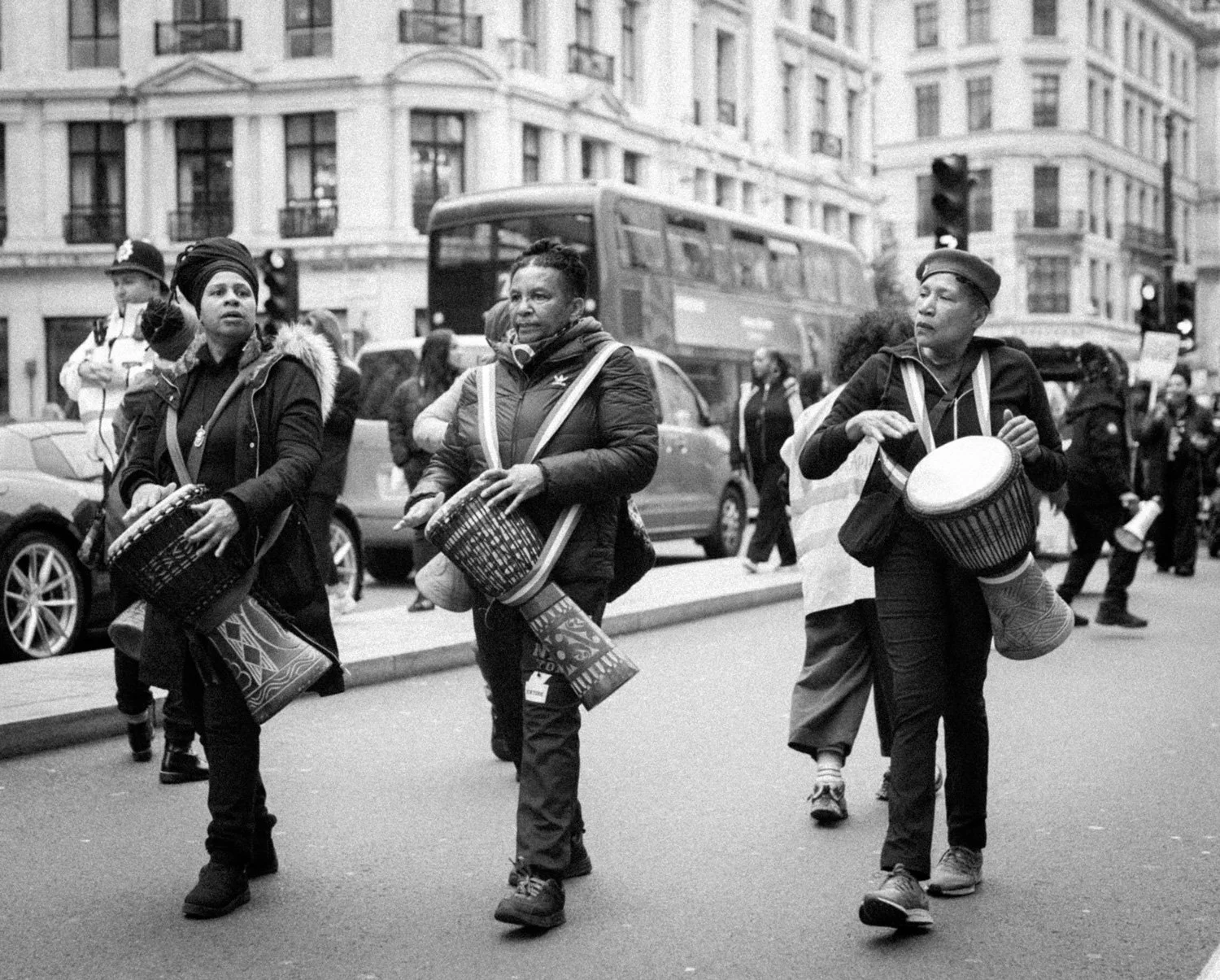 Million Women Rise Against the Far Right march, Regent Street, London, UK