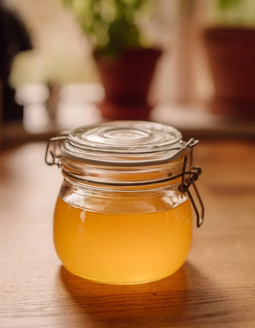 jar of ghee in kitchen