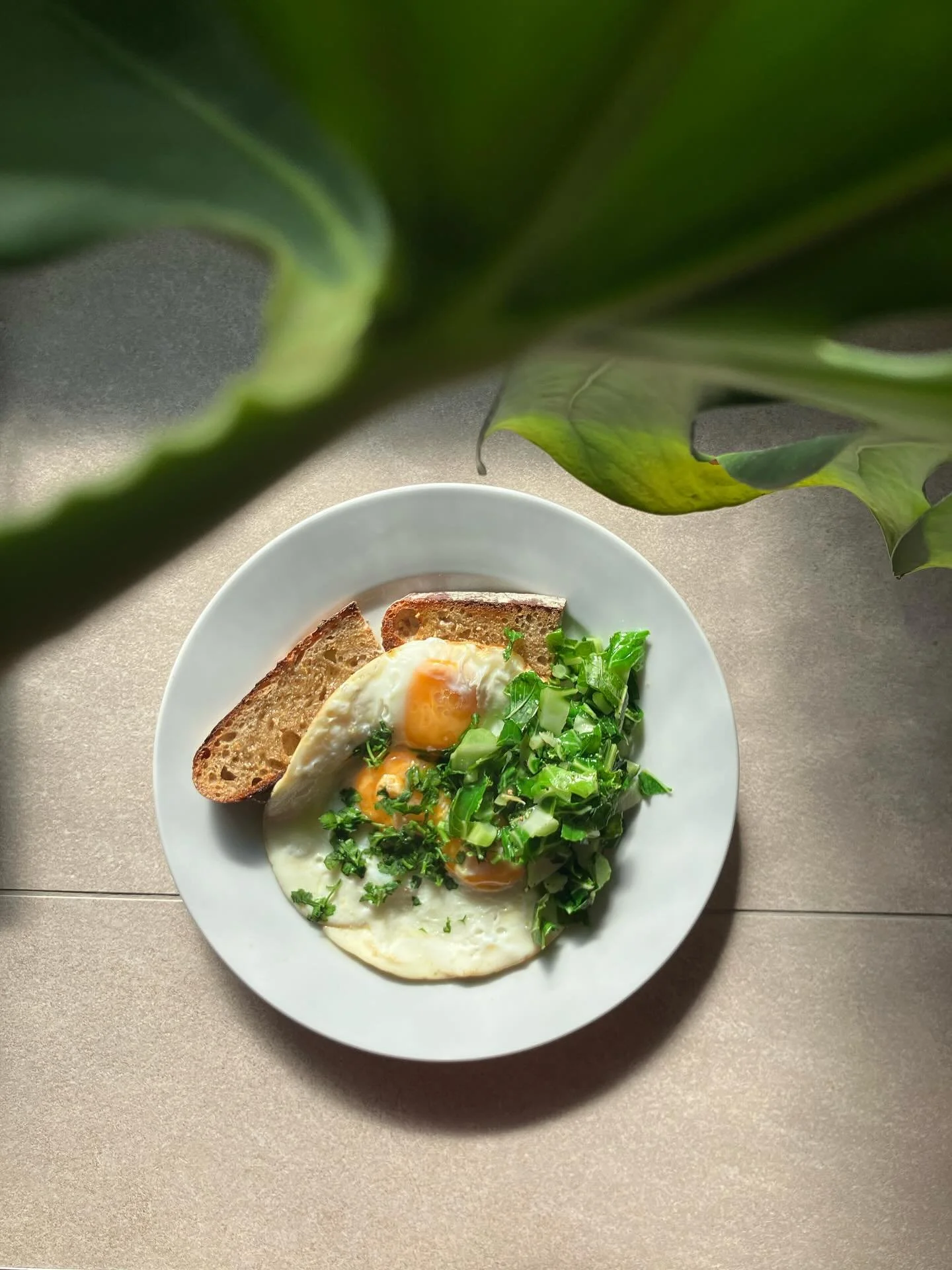 Yoghee is sooo versatile 💛 you can fry your eggs in it, saut&eacute; your cauliflower leaves in it, and butter your toast with it&mdash;as this picture of my brekkie shows. As for taste, you gotta try it for yourself 😋 but be warned&mdash;you&rsquo