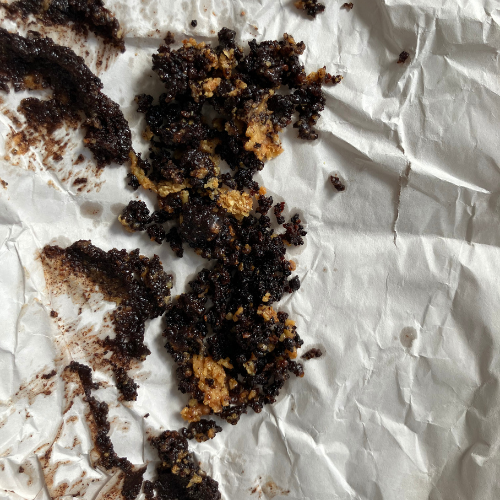 Burnt butter solids (residue from the ghee-making process)