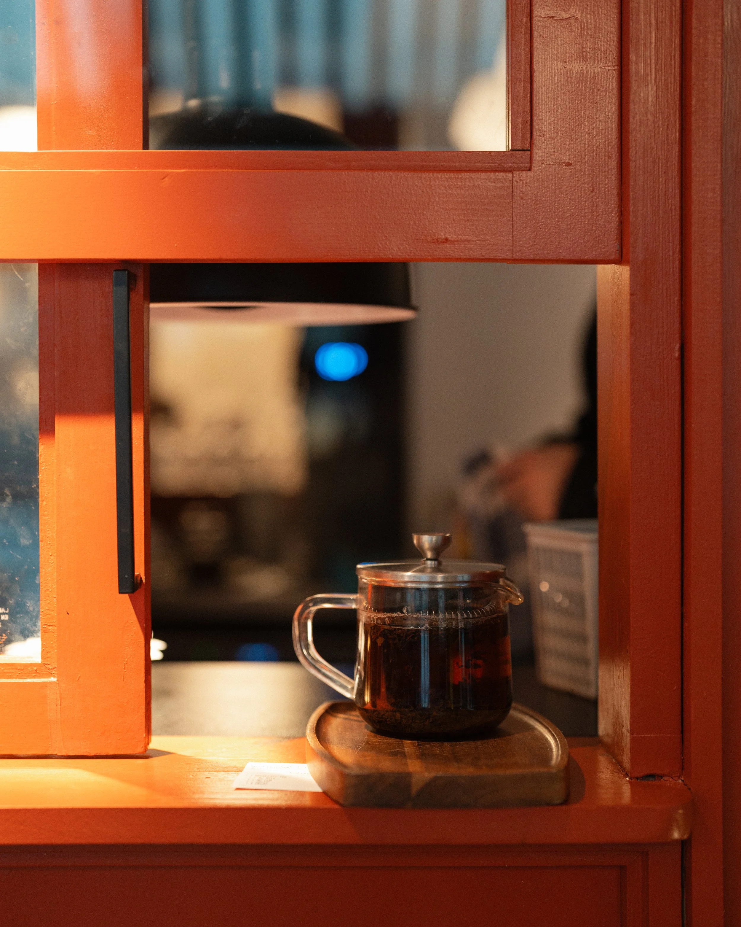 Coffee served at Amelia Hall’s kiosk on Howard Street, a spot for breakfast, brunch and coffee in Belfast city centre.