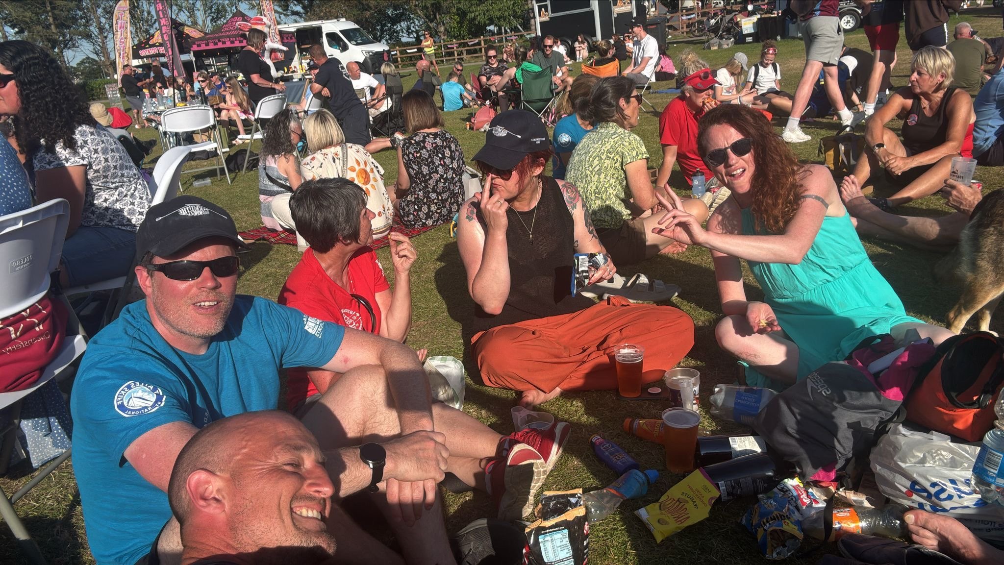 Post-race celebrations