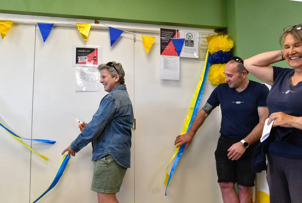 Rhona Cameron Opens Eskmuthe's Boatshed